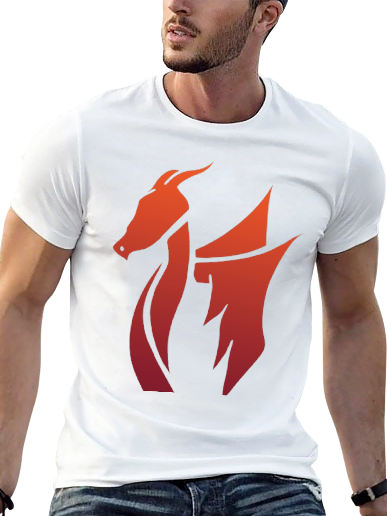 Bold Dragon Graphic Tee - Black