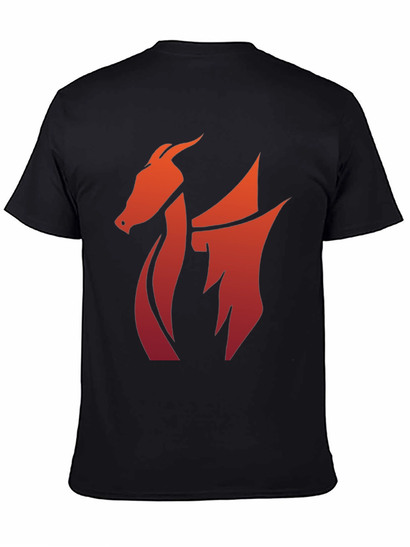 Bold Dragon Graphic Tee - Black