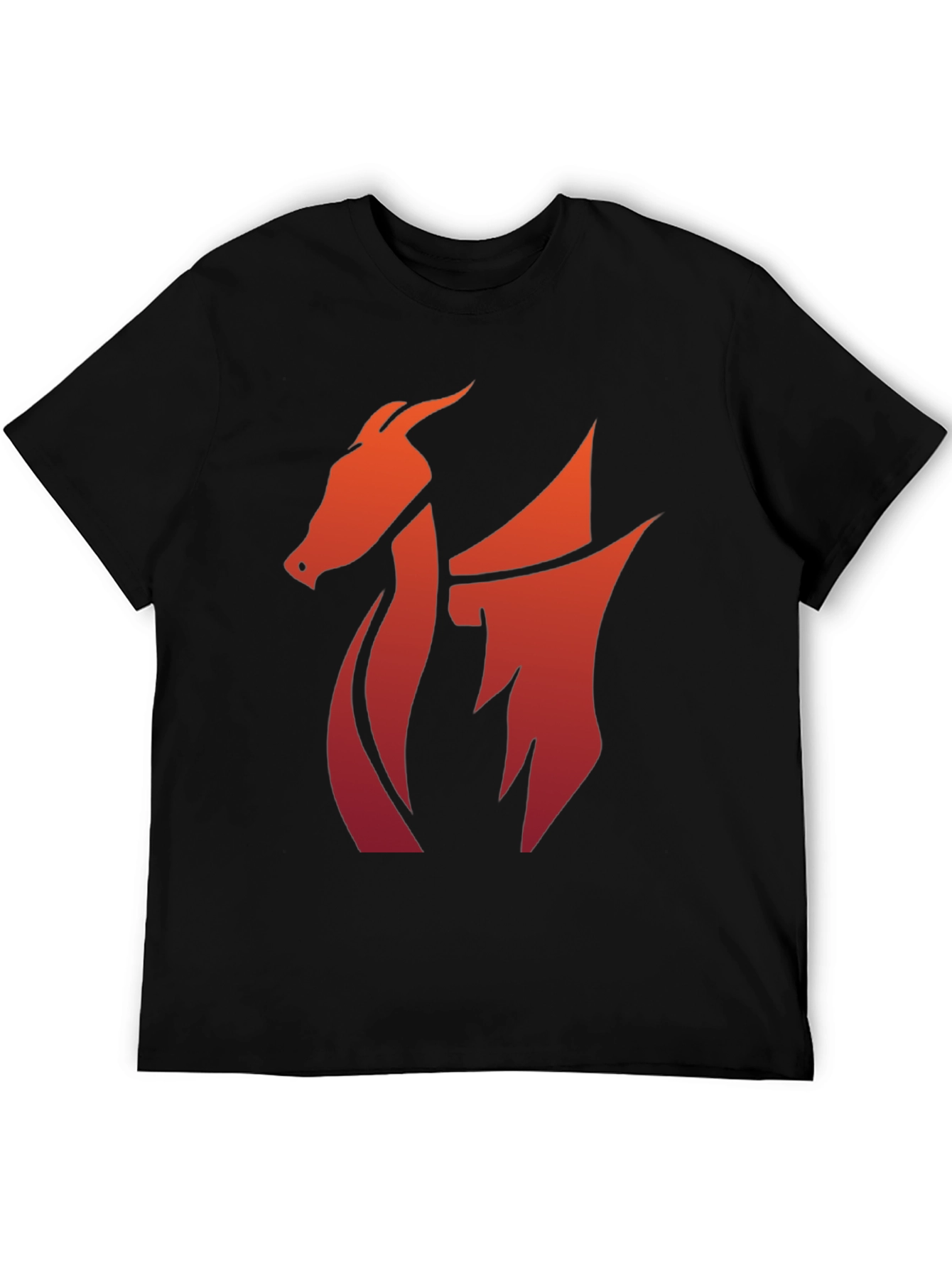 Bold Dragon Graphic Tee - Black