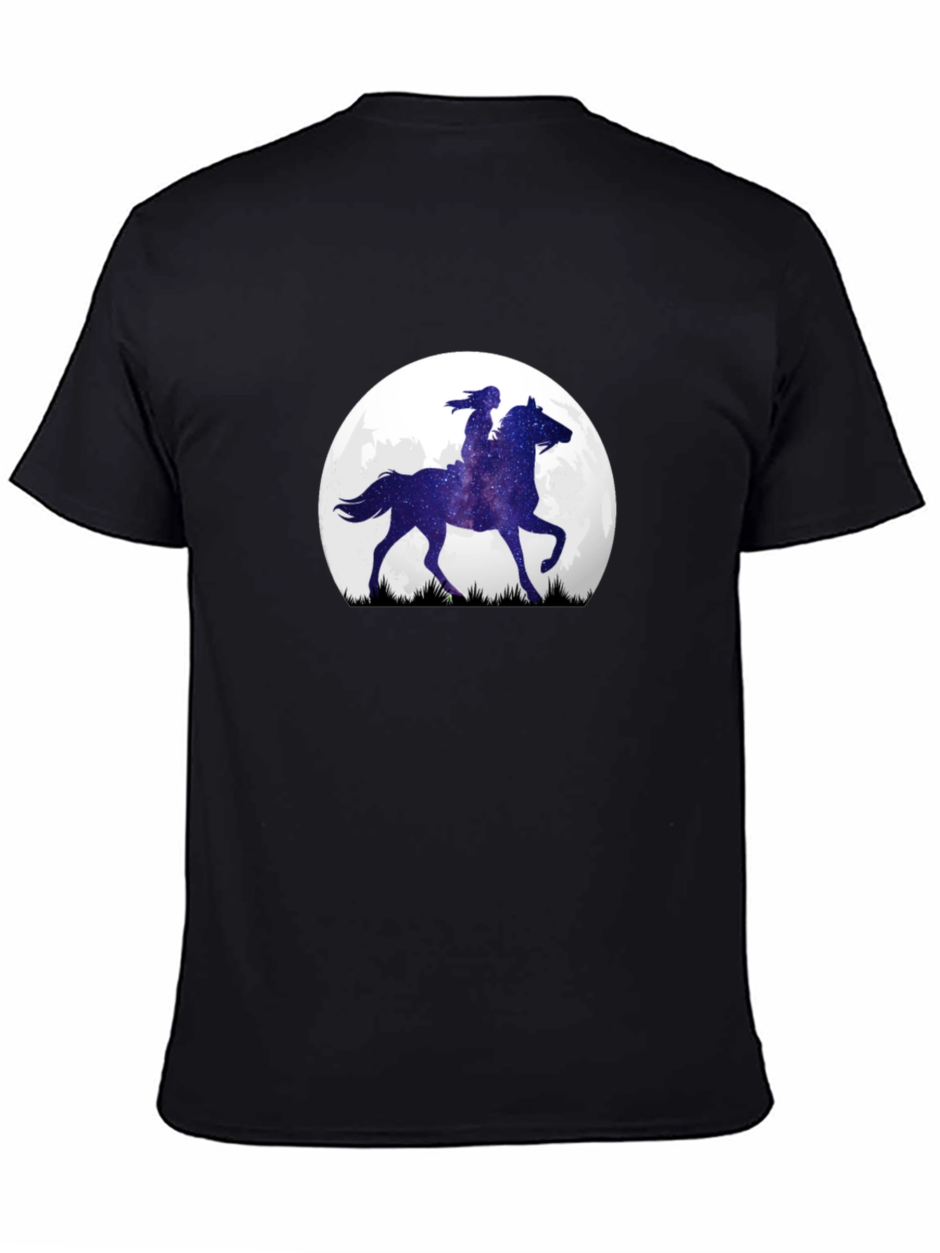 Celestial Horse Rider Tee - Graphic Moon Design