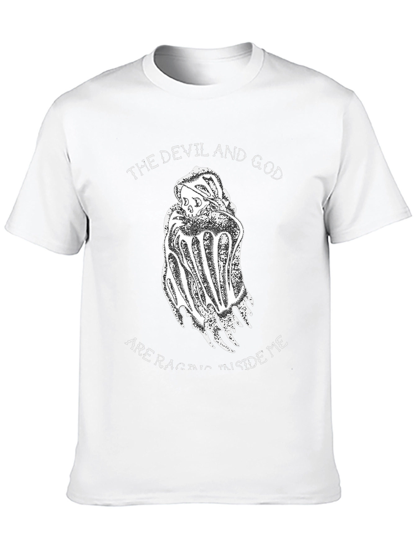 The Devil and God T-Shirt - Black Graphic Tee