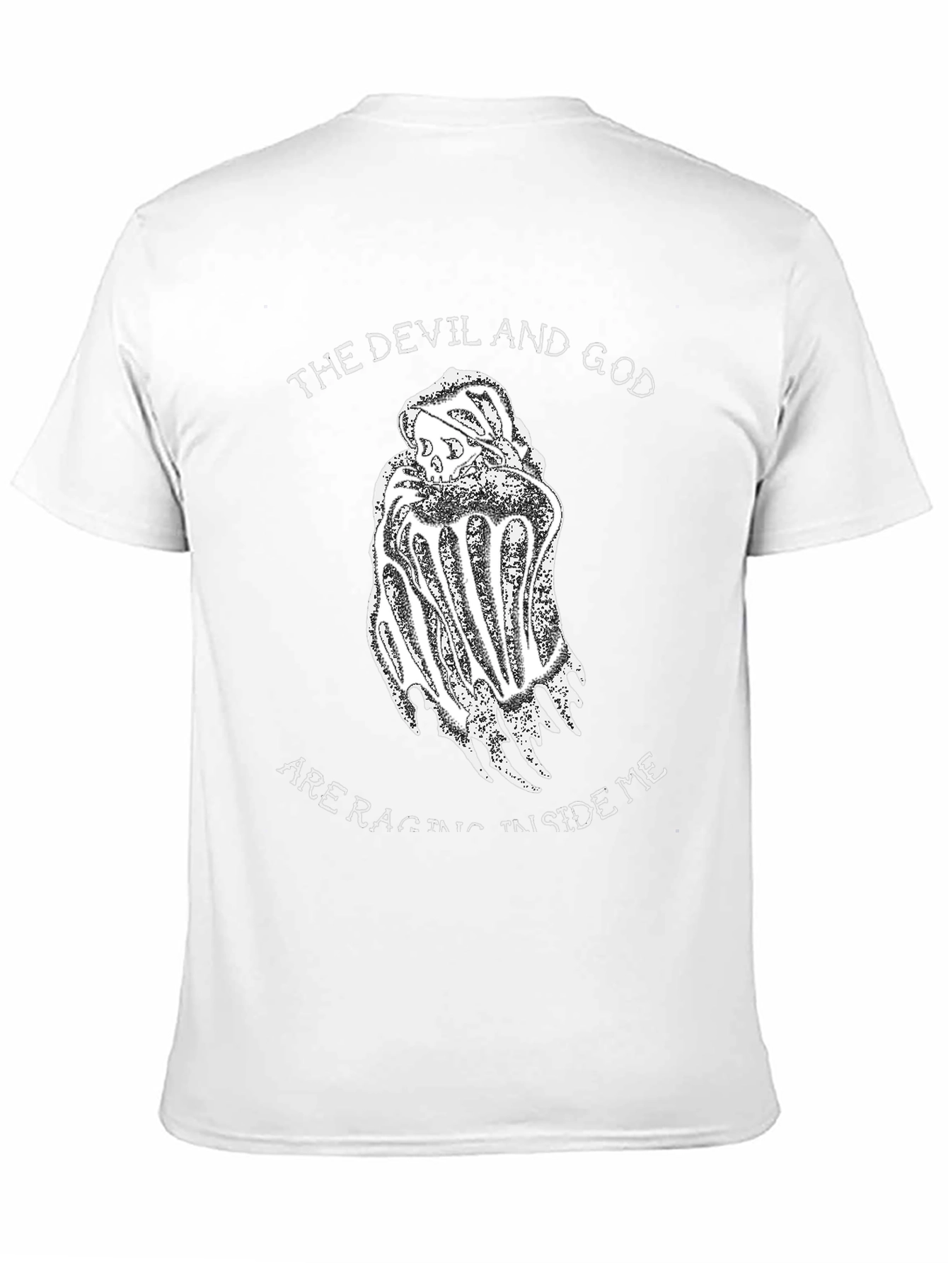 The Devil and God T-Shirt - Black Graphic Tee