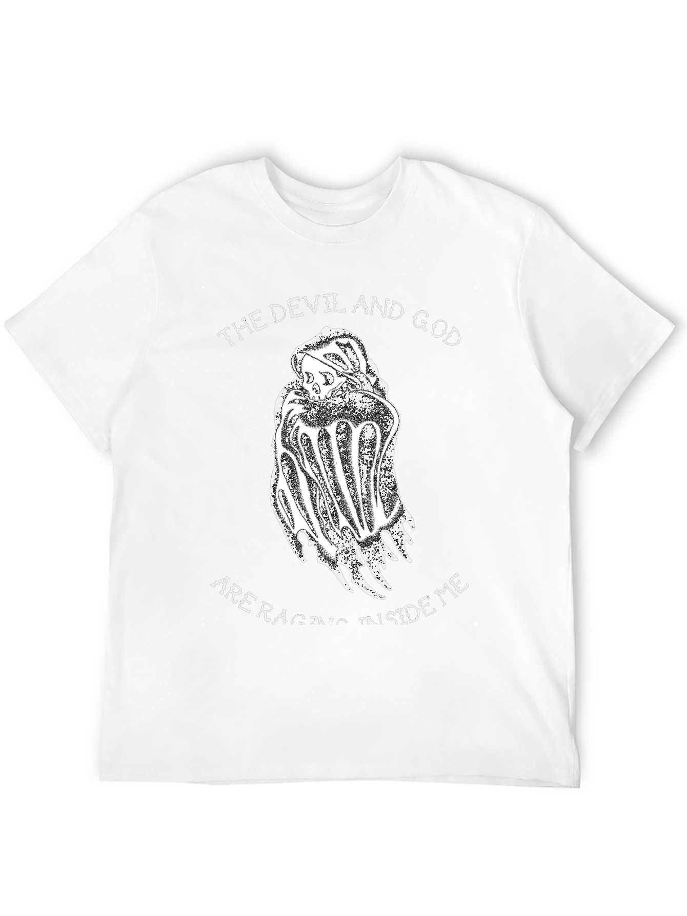 The Devil and God T-Shirt - Black Graphic Tee
