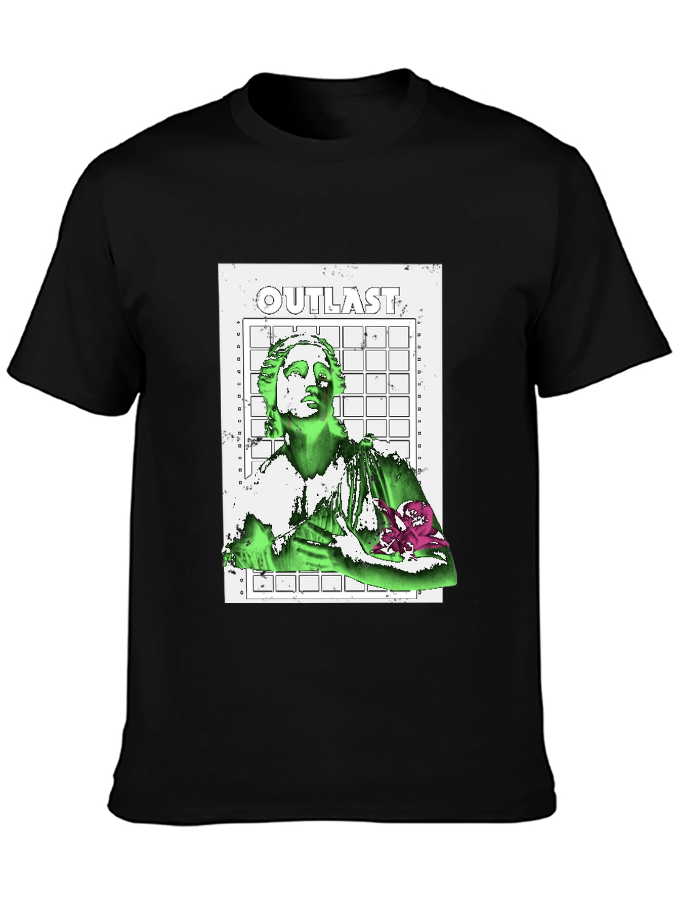 Outlast Graphic Print Black T-Shirt