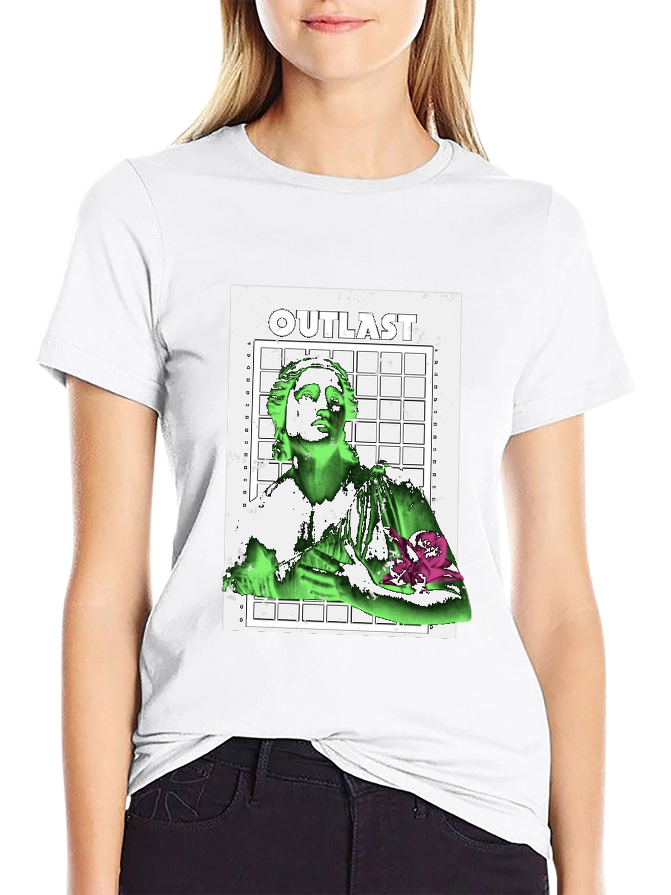 Outlast Graphic Print Black T-Shirt