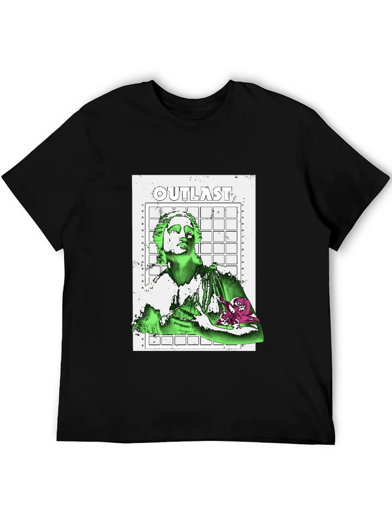 Outlast Graphic Print Black T-Shirt