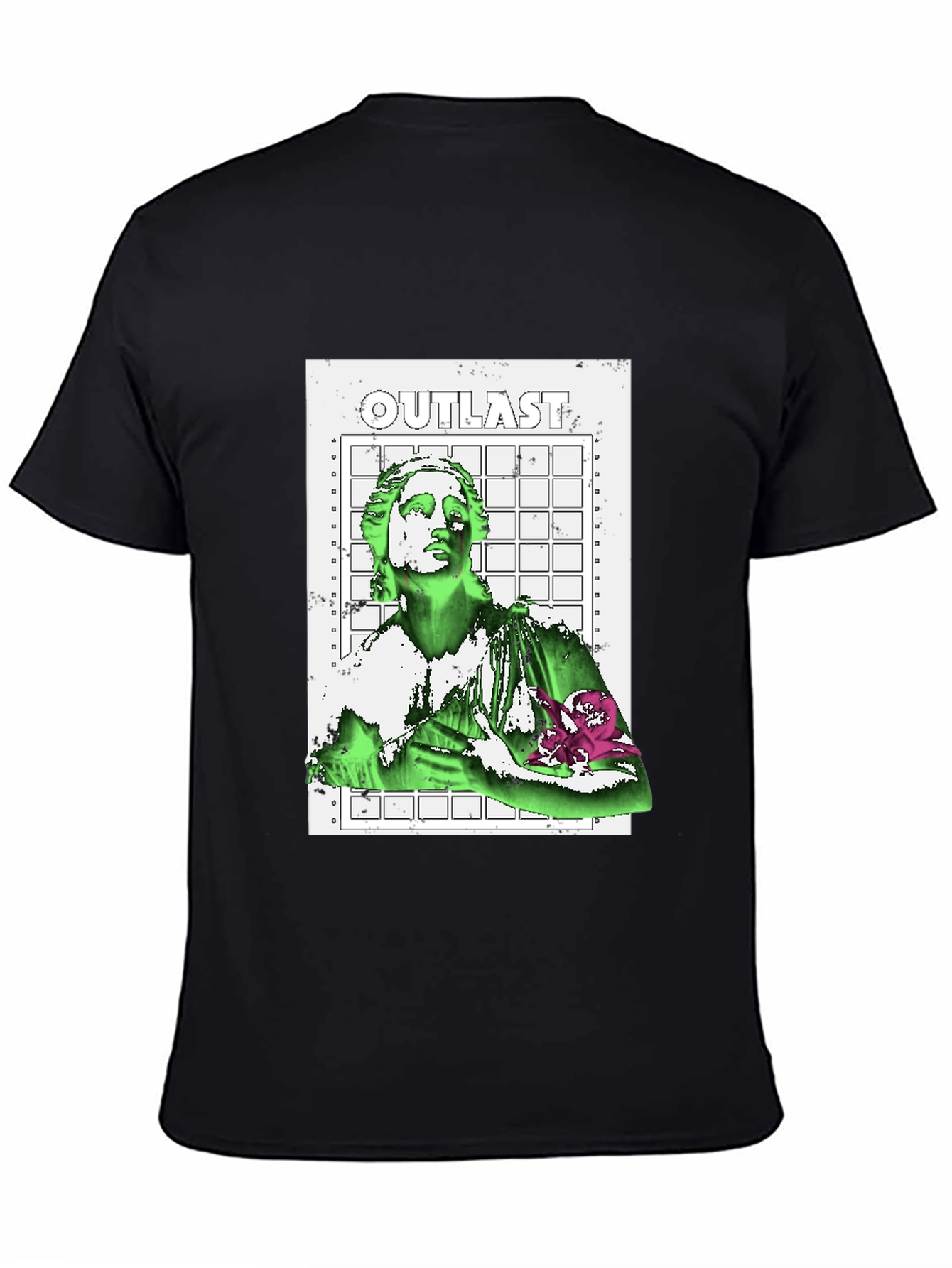 Outlast Graphic Print Black T-Shirt