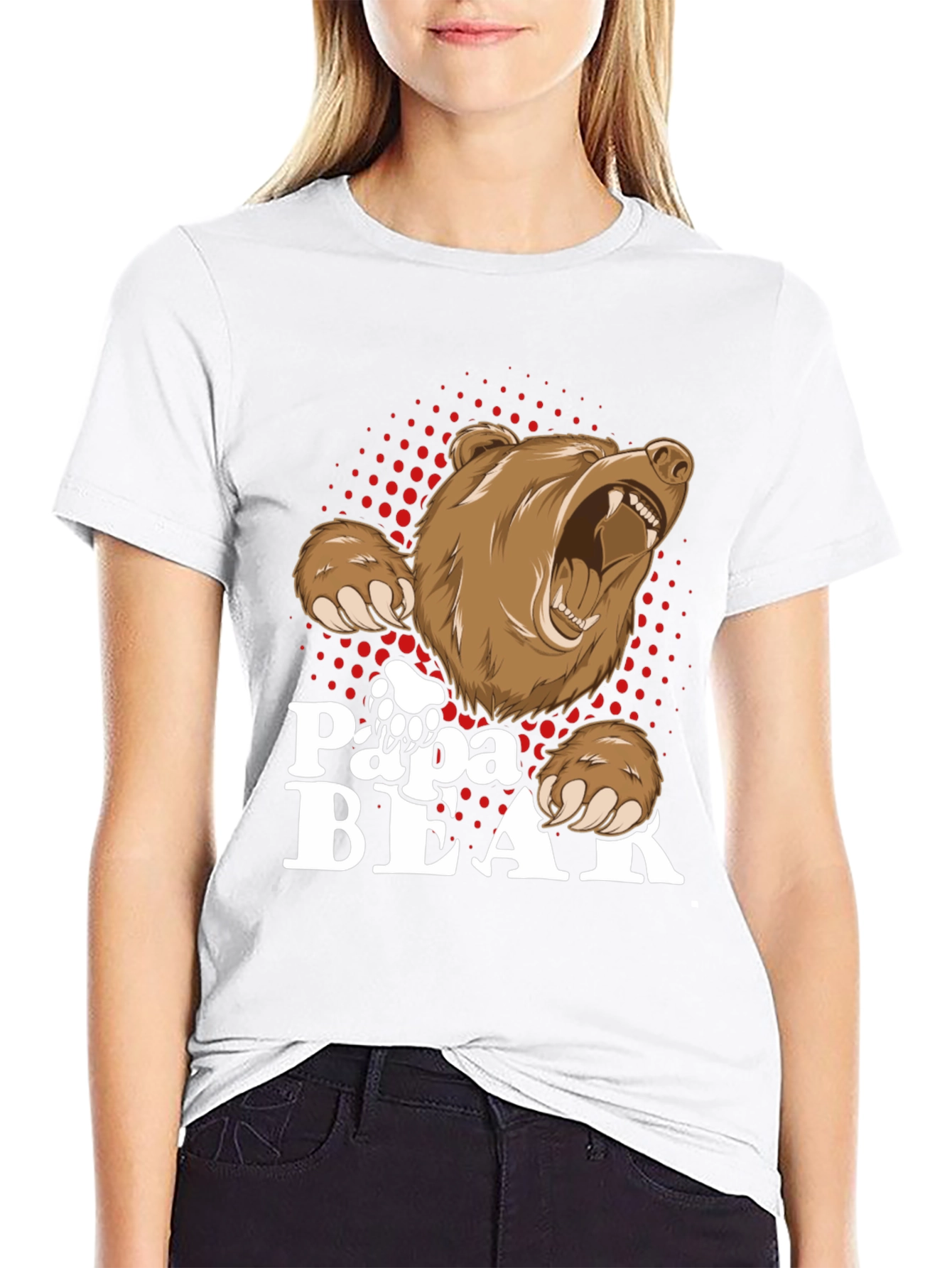 Papa Bear T-Shirt - Cool Dad Design