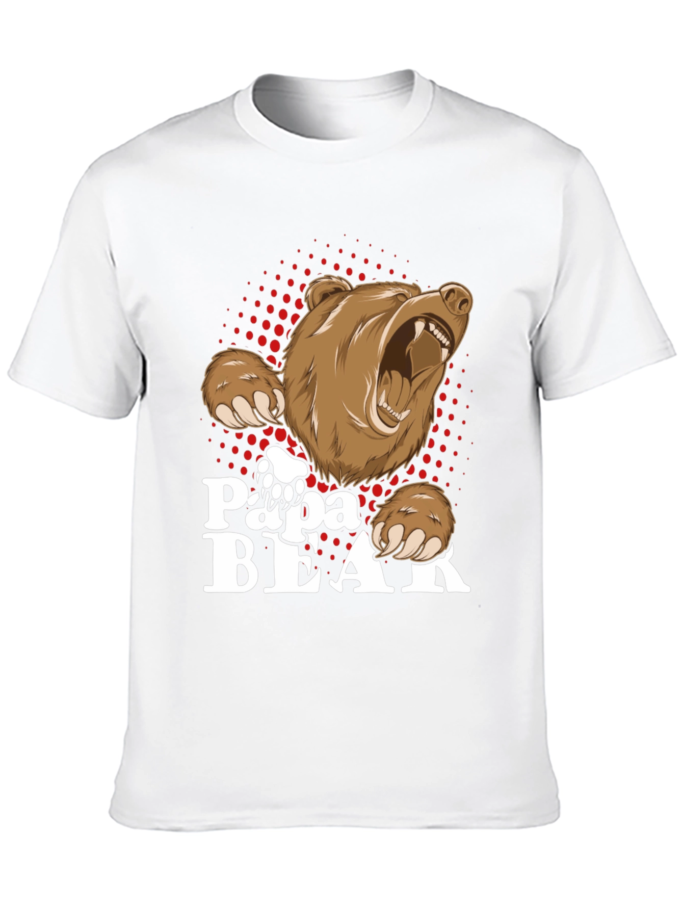 Papa Bear T-Shirt - Cool Dad Design