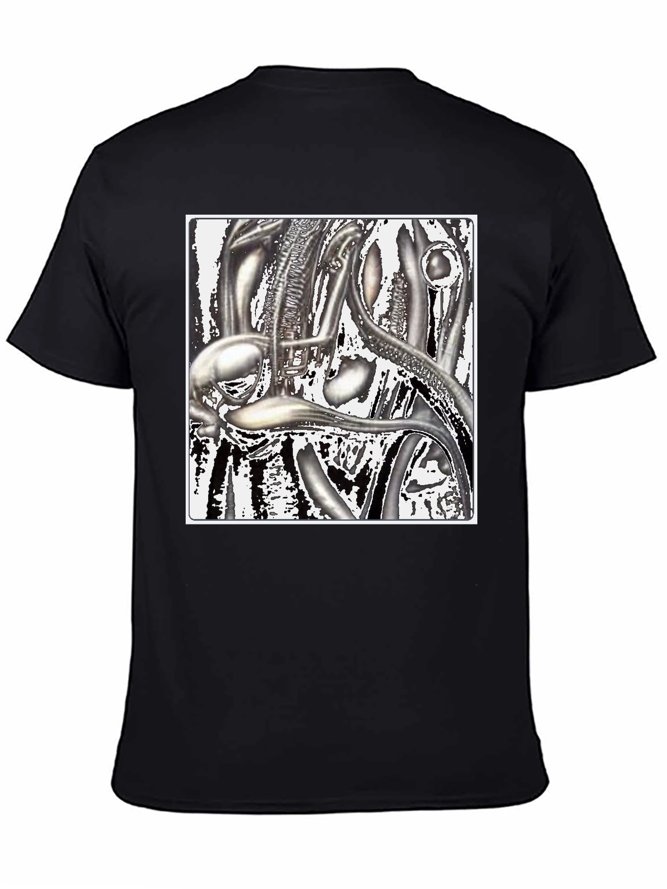 HR Giger Biomechanical Art Black T-Shirt
