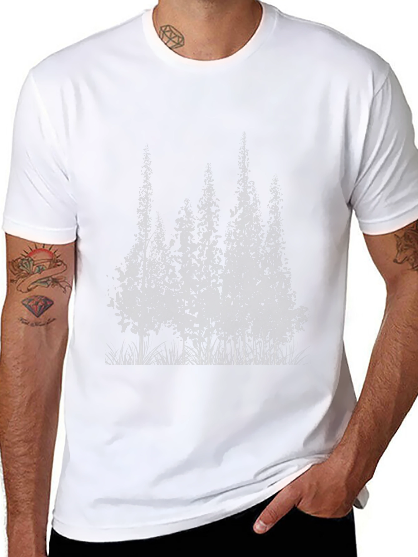 Forest Graphic Black T-Shirt