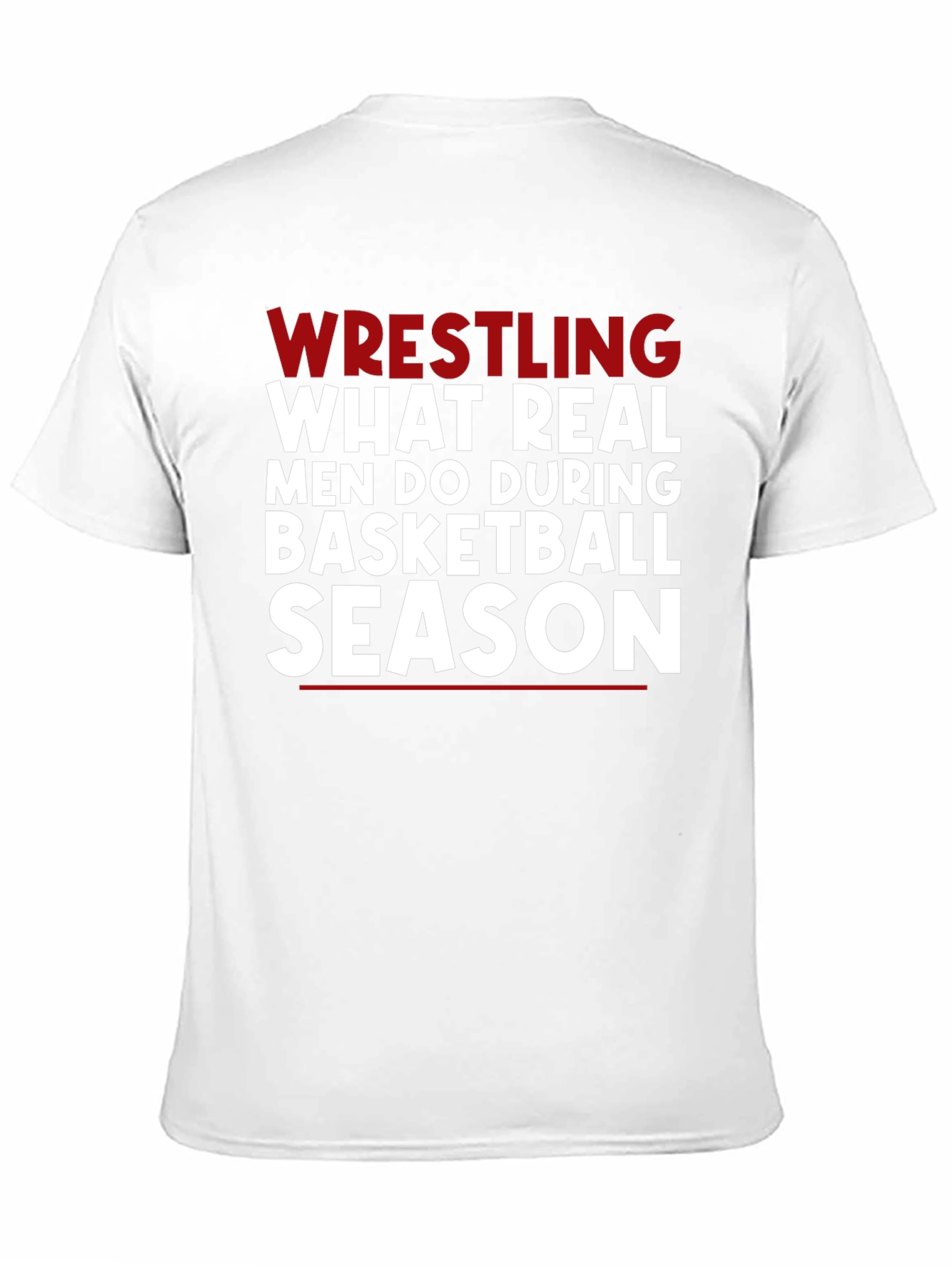 Wrestling Season Black Graphic Tee Shirt