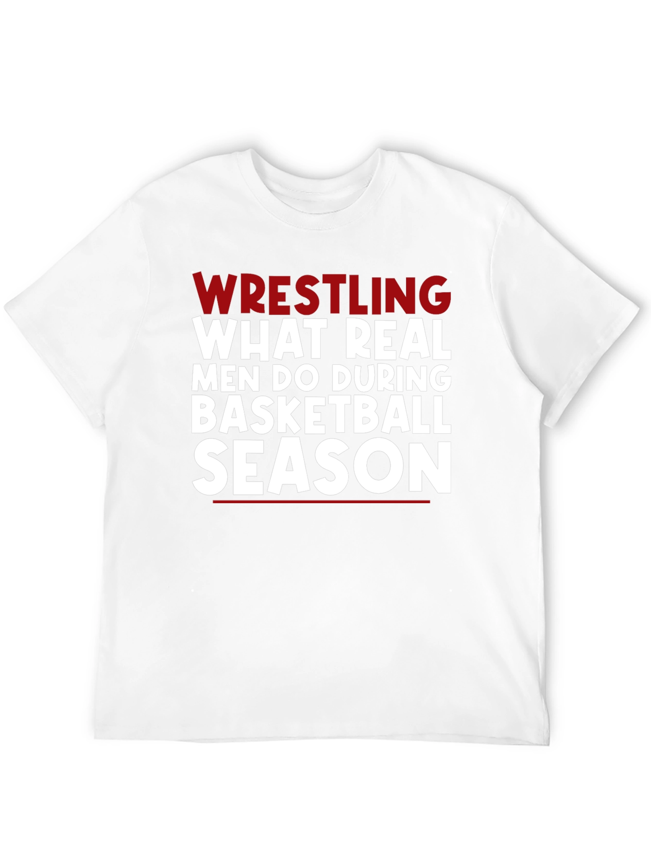 Wrestling Season Black Graphic Tee Shirt