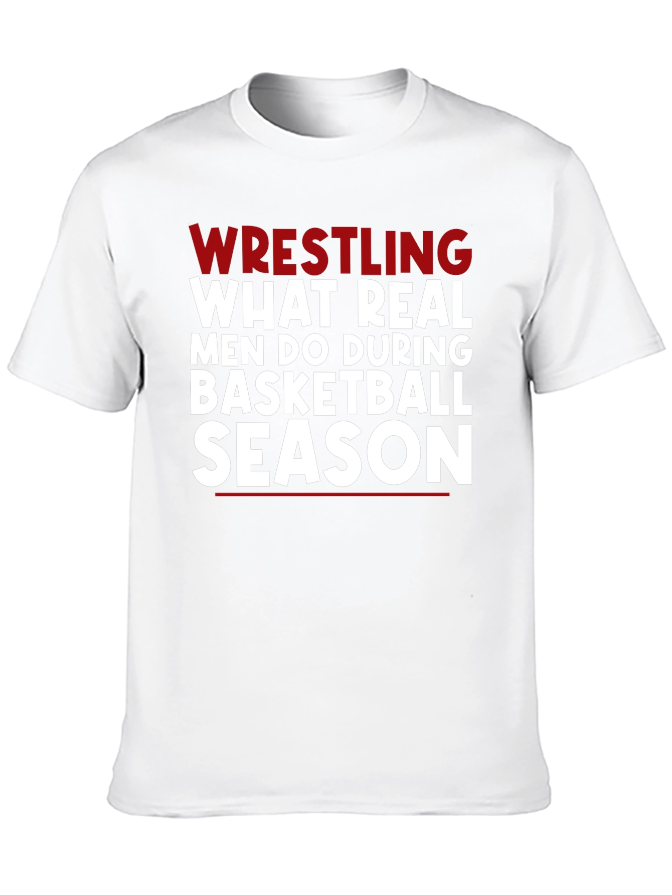 Wrestling Season Black Graphic Tee Shirt