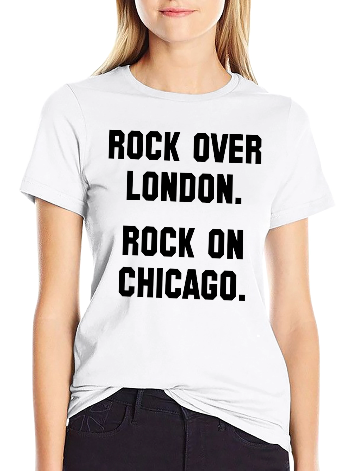 Rock Over London Rock on Chicago Graphic Tee