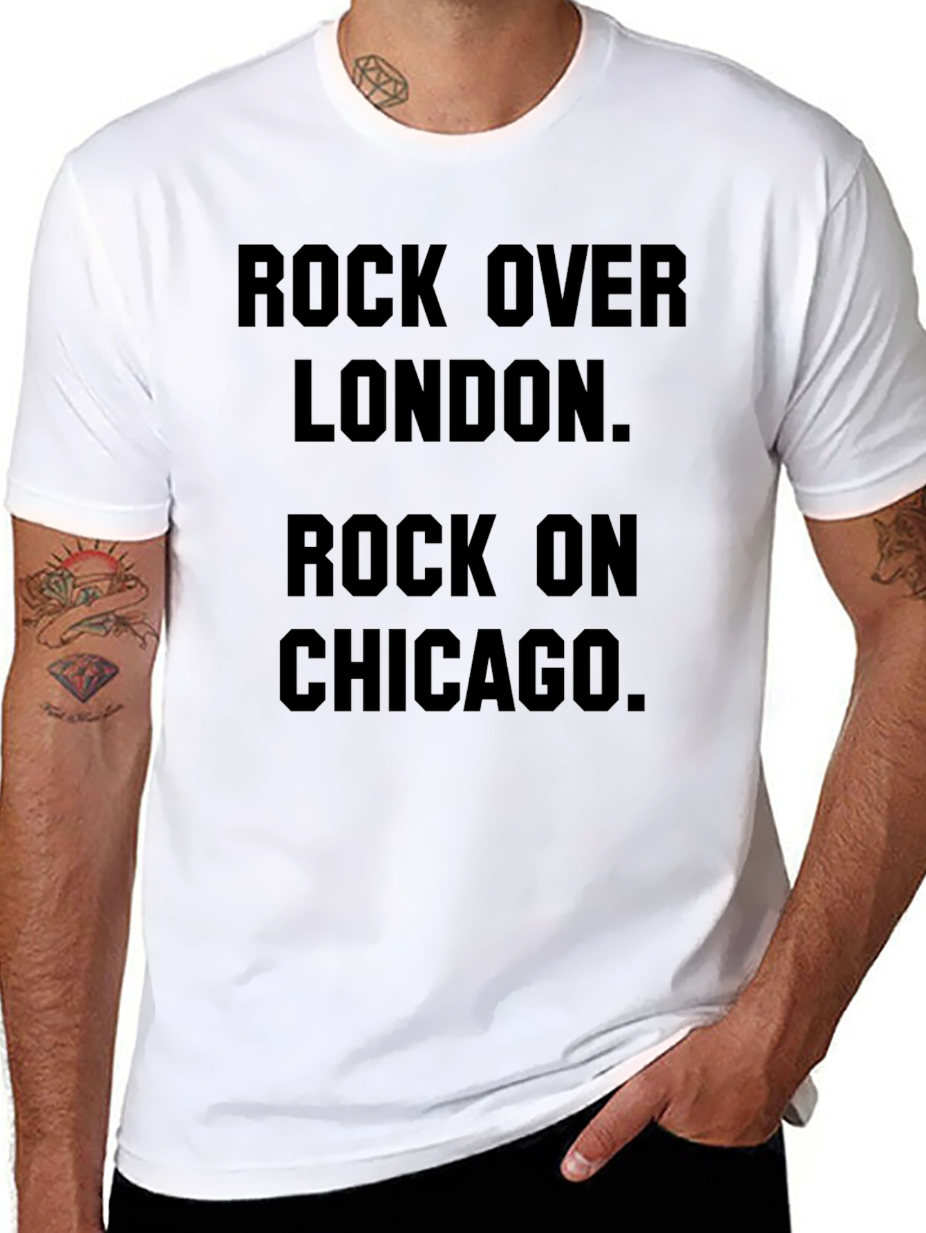 Rock Over London Rock on Chicago Graphic Tee