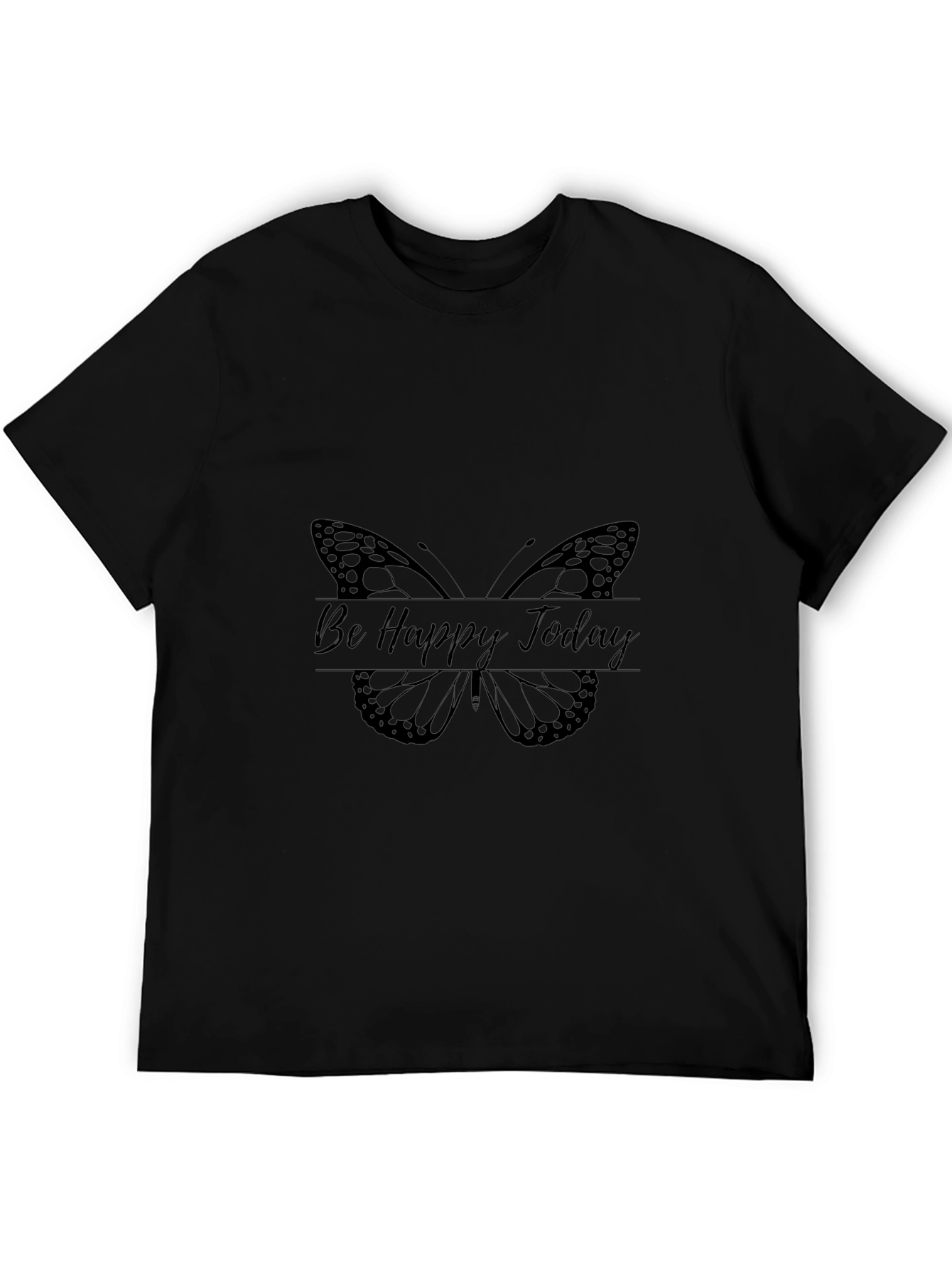 Be Happy Today Butterfly Graphic Tee