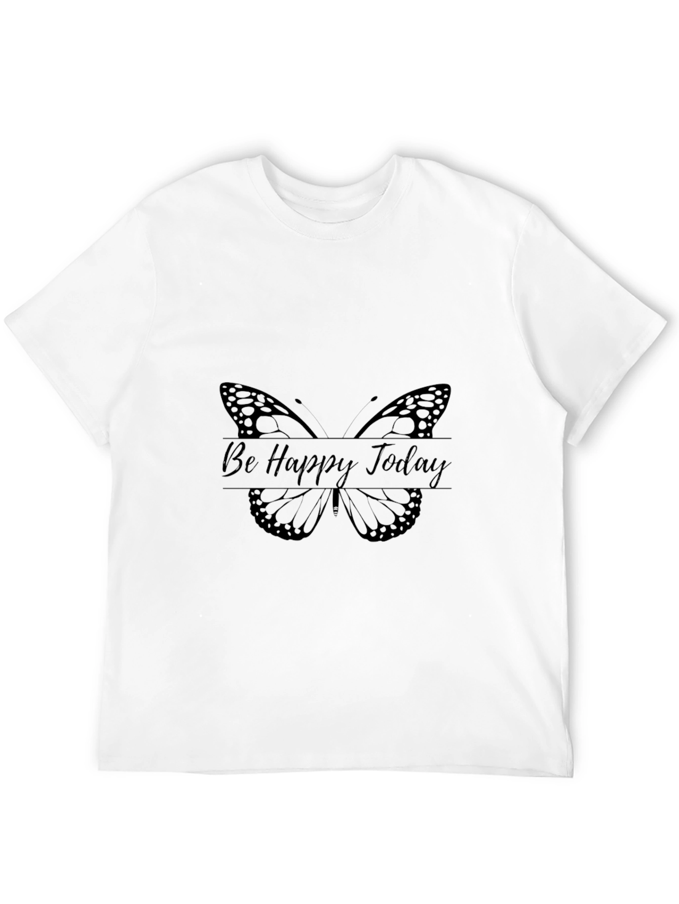 Be Happy Today Butterfly Graphic Tee