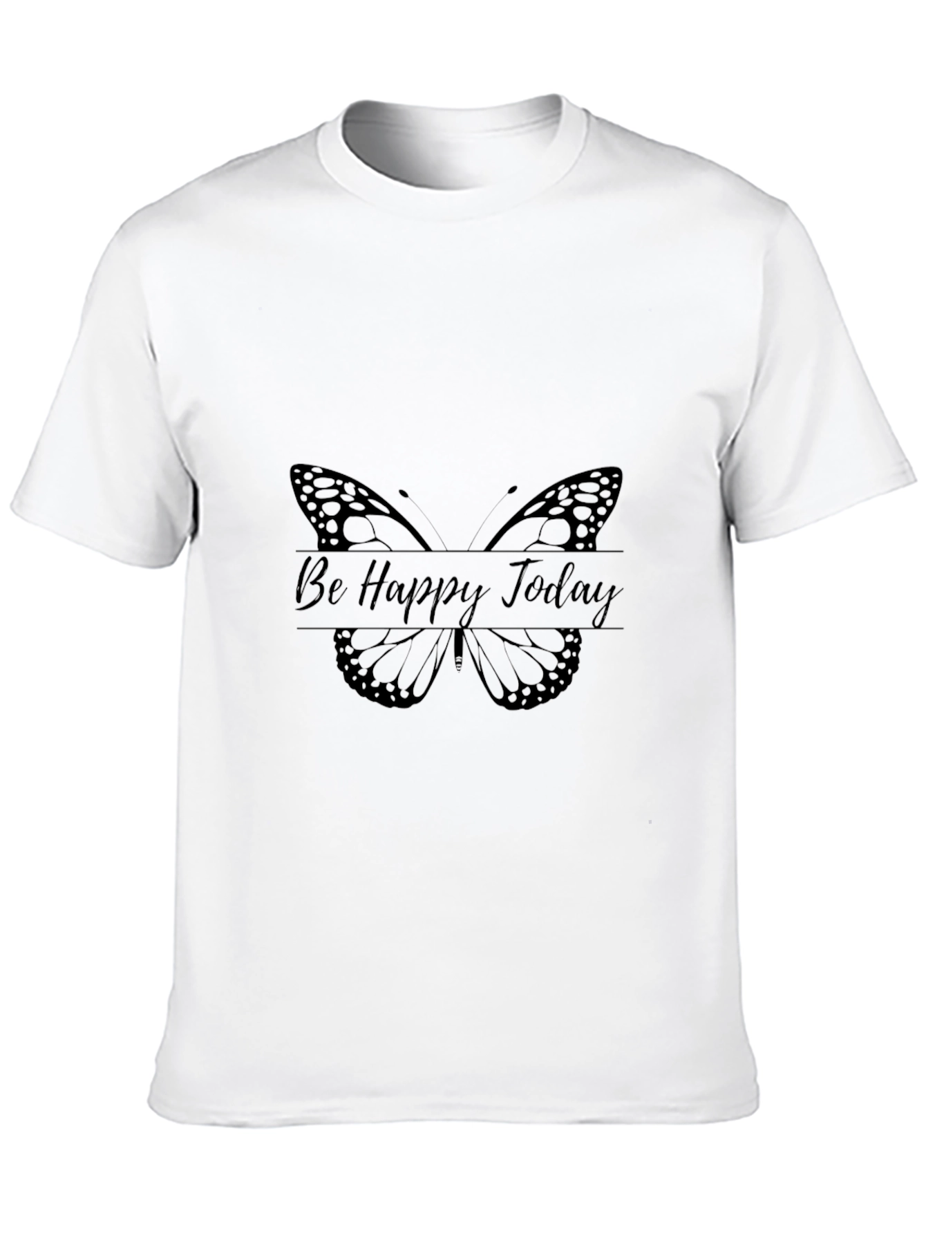 Be Happy Today Butterfly Graphic Tee