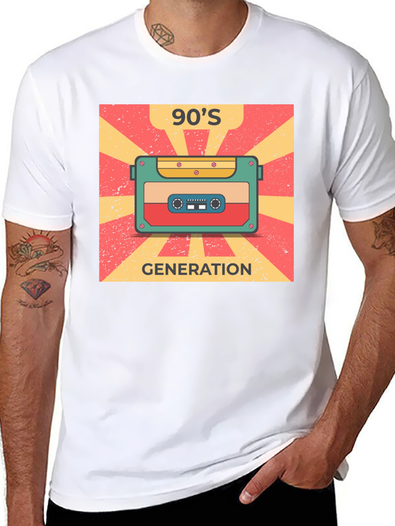 90s Generation Cassette Tape Graphic Tee