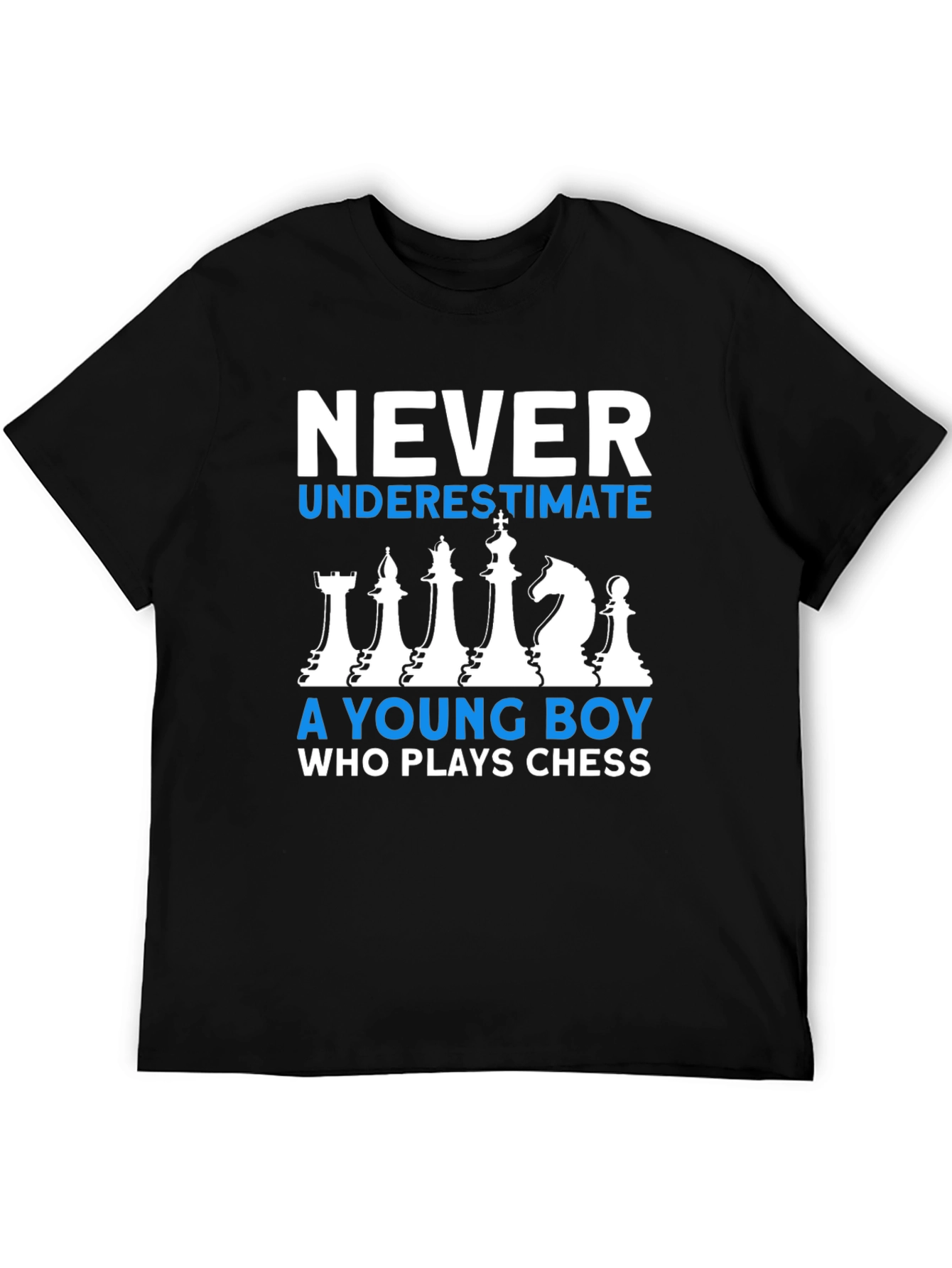 Chess Player T-Shirt: Never Underestimate a Young Boy