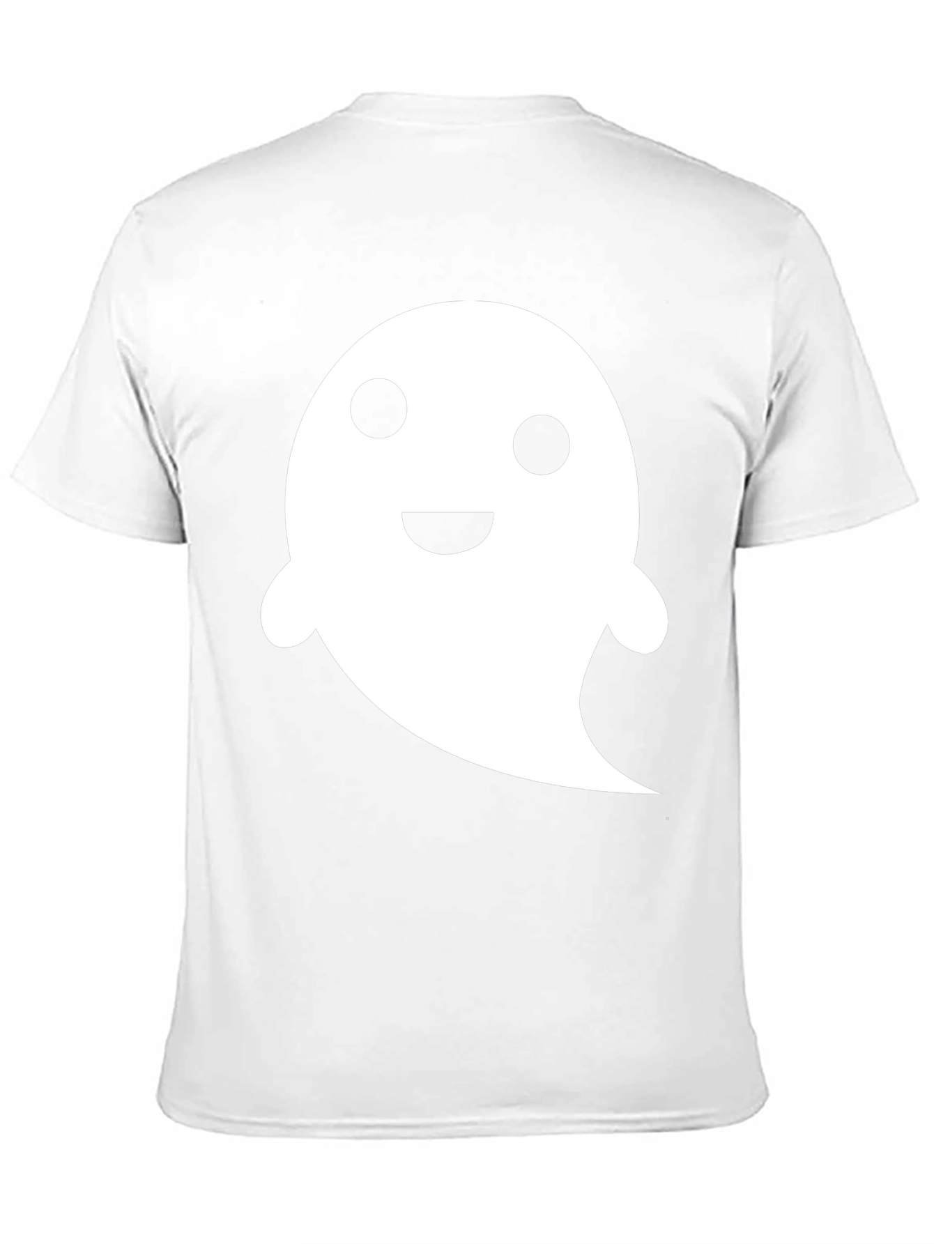 Cute Ghost Graphic Tee - Black Halloween Shirt