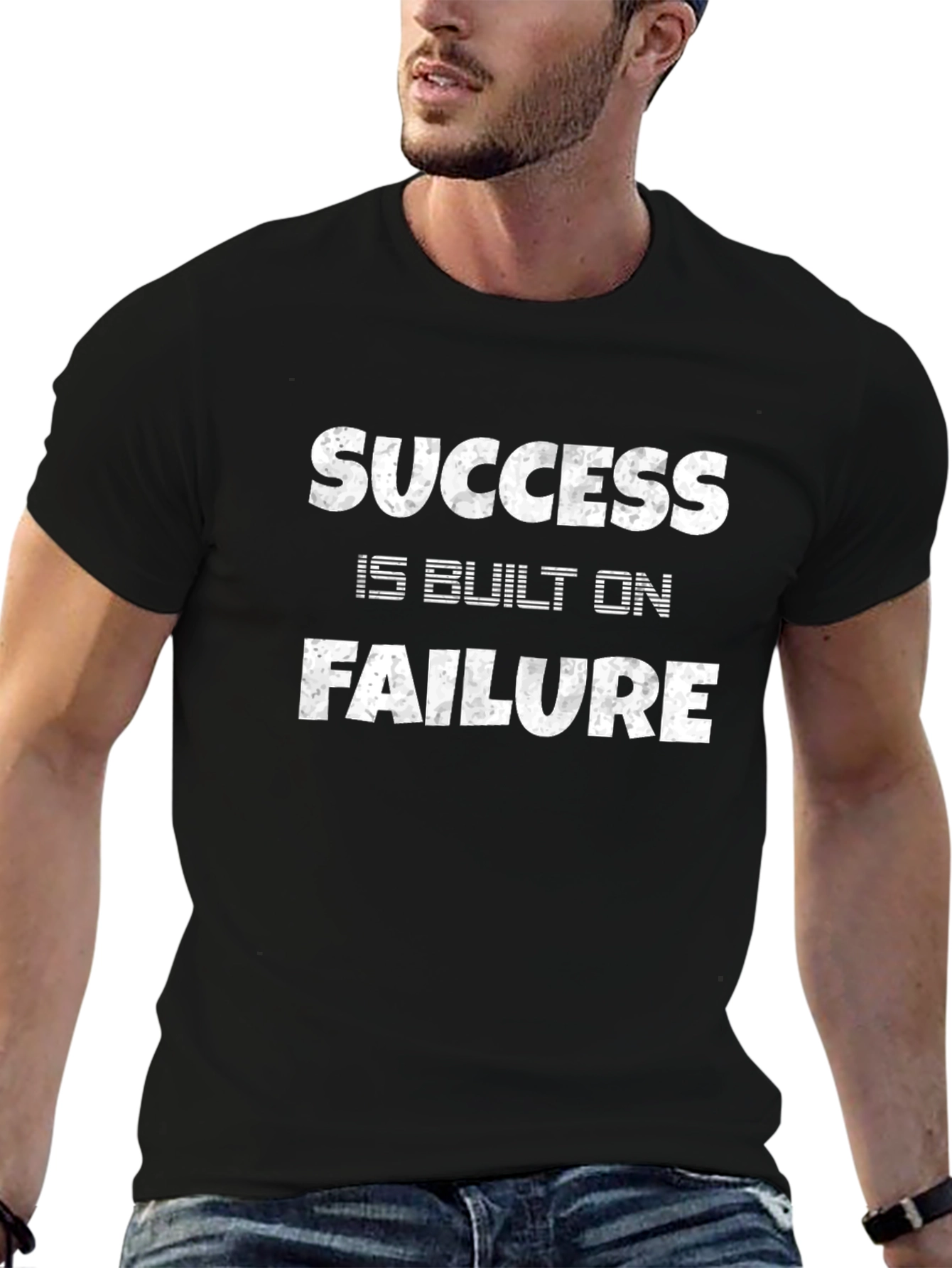 Success Built On Failure Graphic Tee - Black