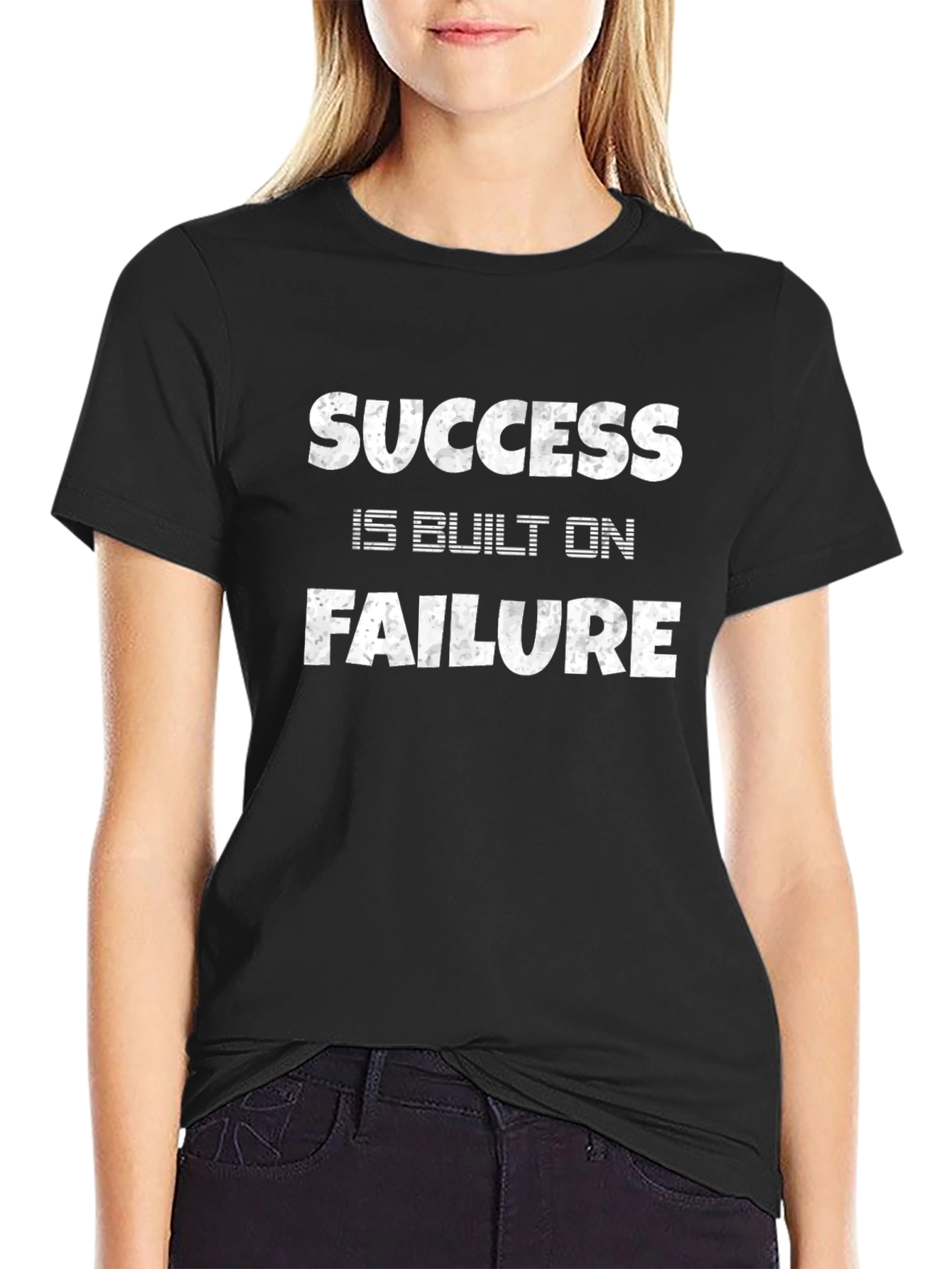 Success Built On Failure Graphic Tee - Black