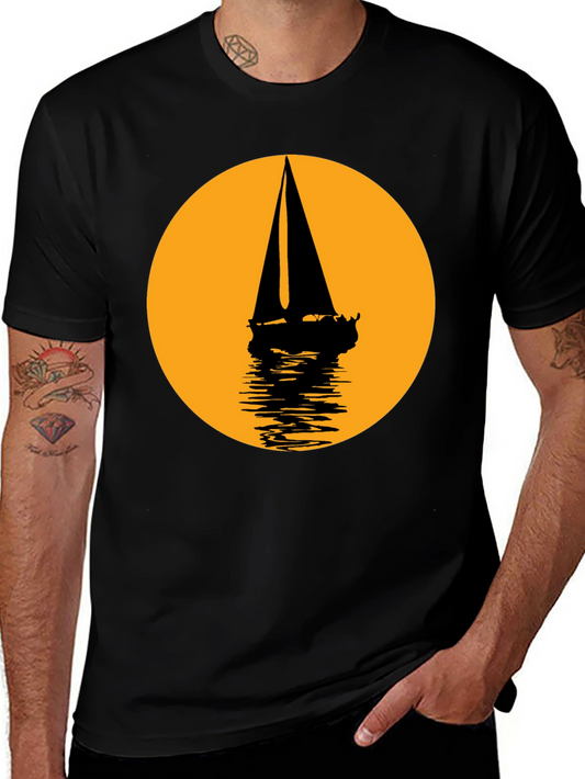 Sailboat Silhouette Graphic Tee