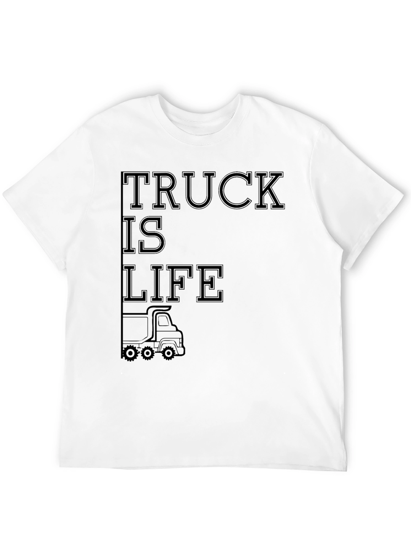 Truck is Life Graphic Tee - Black