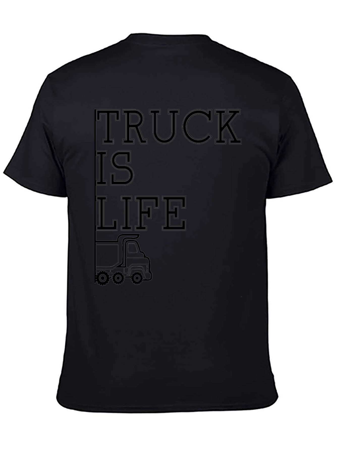 Truck is Life Graphic Tee - Black