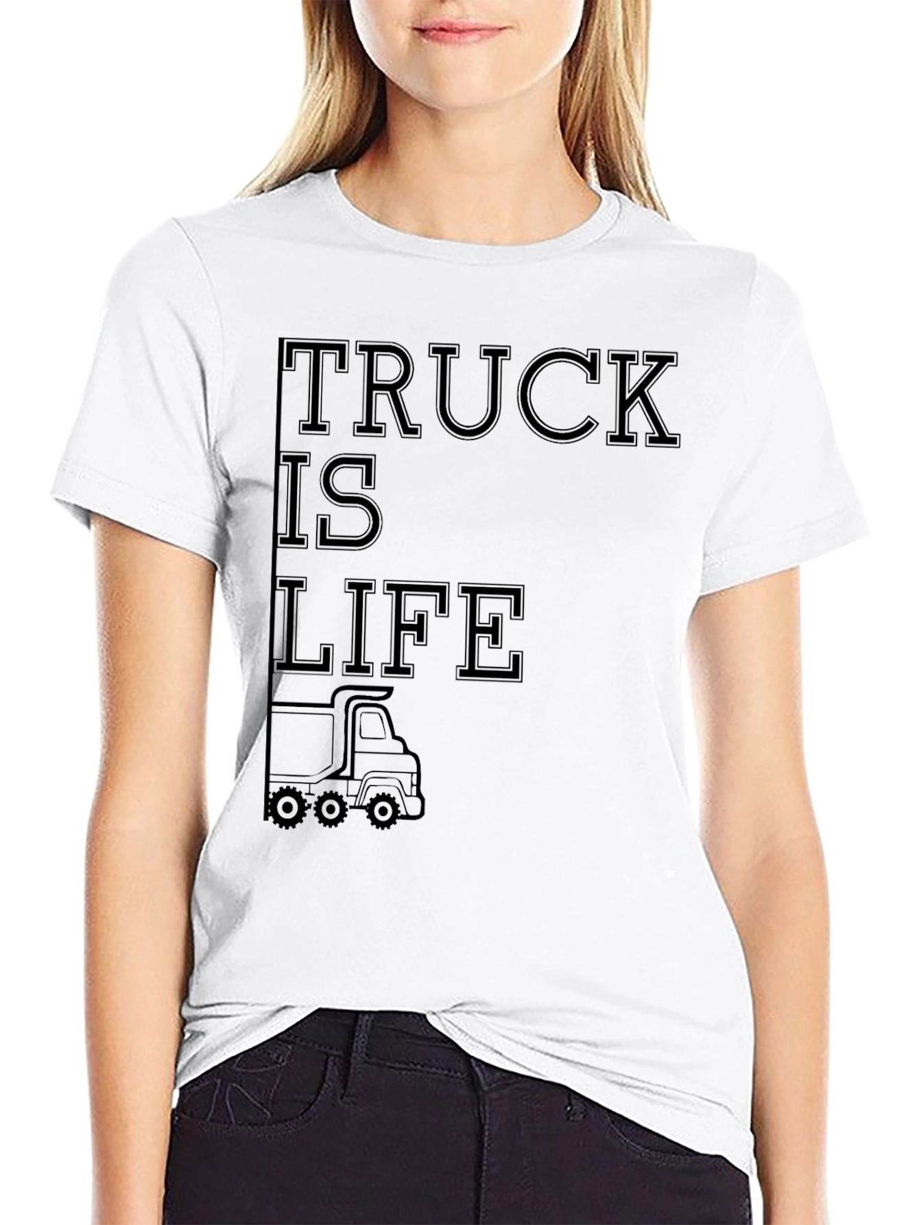 Truck is Life Graphic Tee - Black