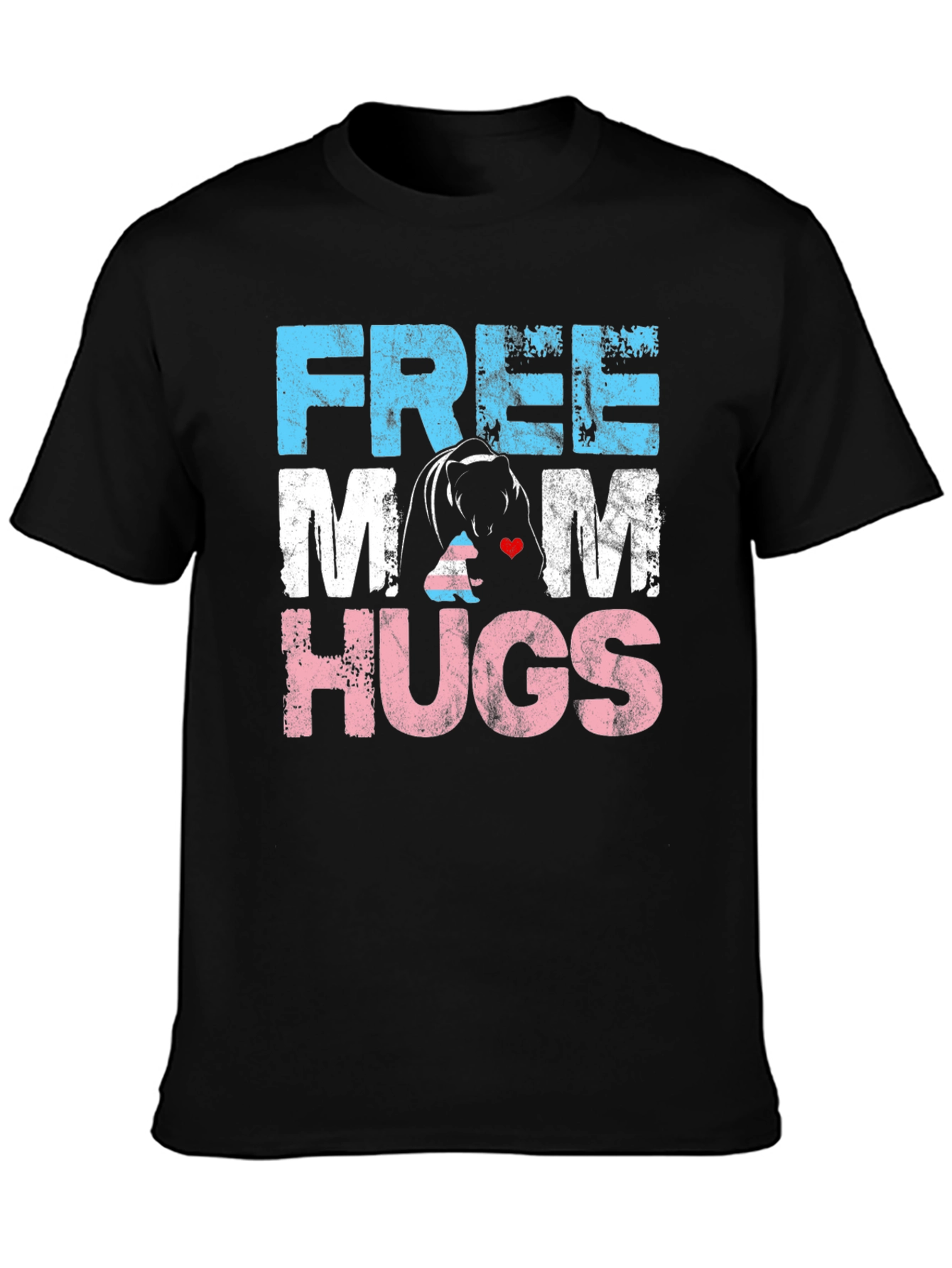 Free Mom Hugs T-Shirt - Bear Hug Graphic Tee