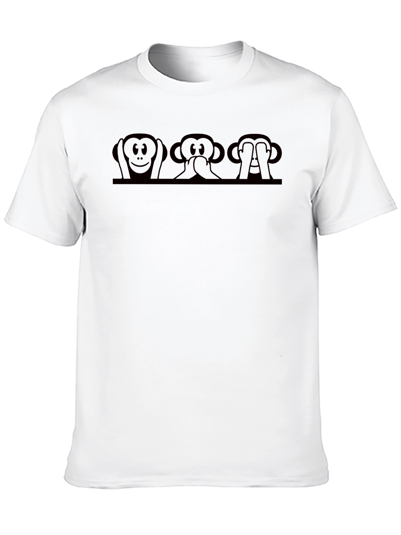 Hear Speak See No Evil Monkey Graphic Tee