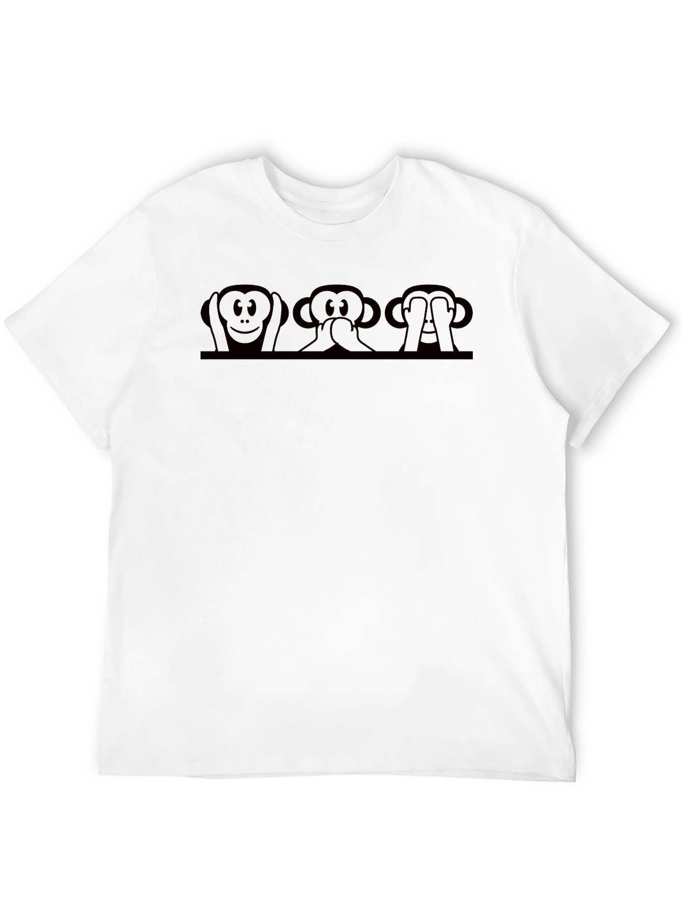 Hear Speak See No Evil Monkey Graphic Tee