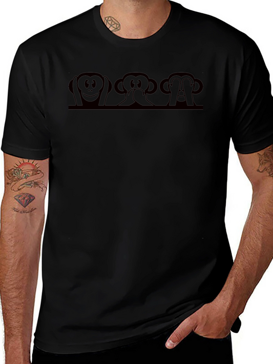Hear Speak See No Evil Monkey Graphic Tee
