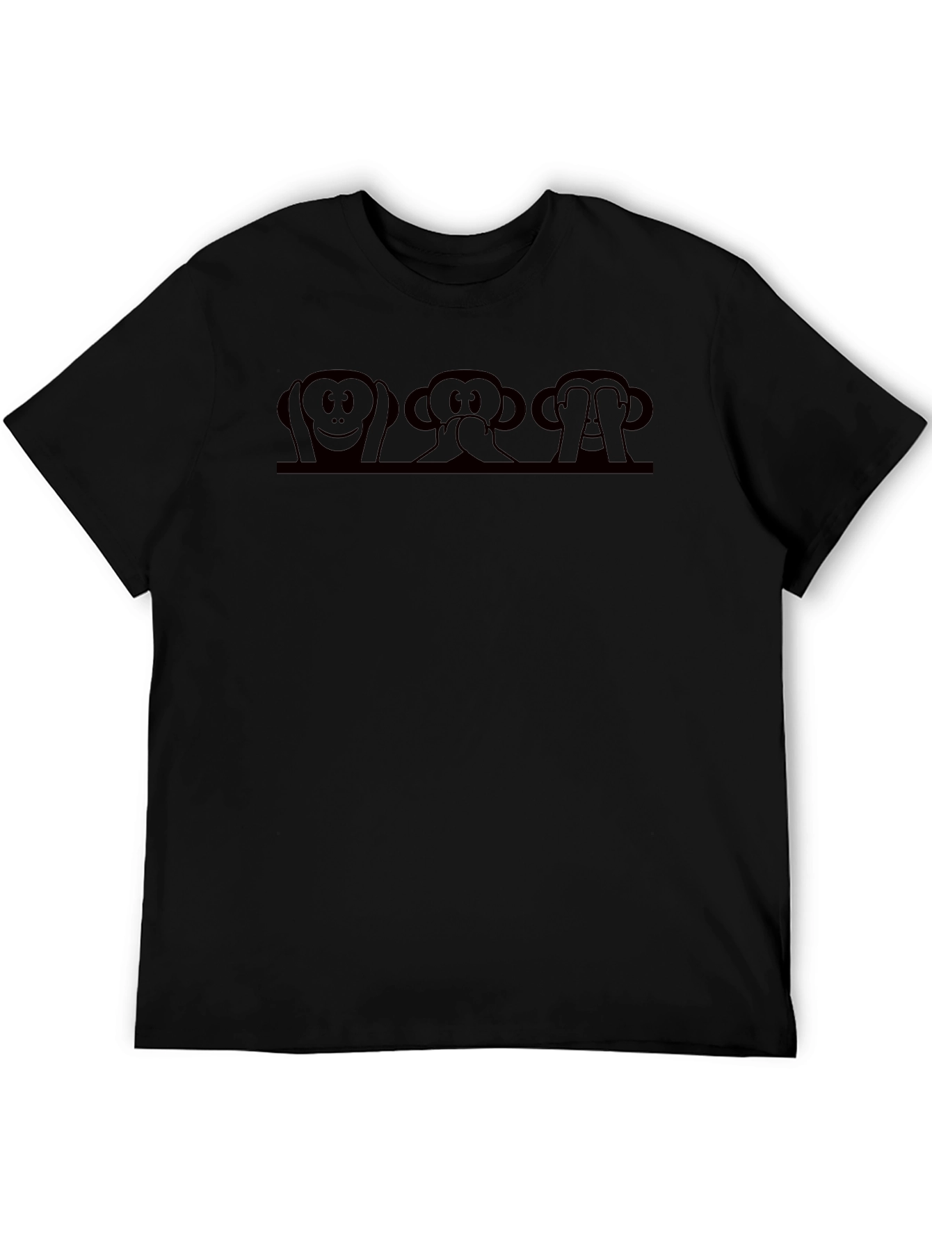 Hear Speak See No Evil Monkey Graphic Tee