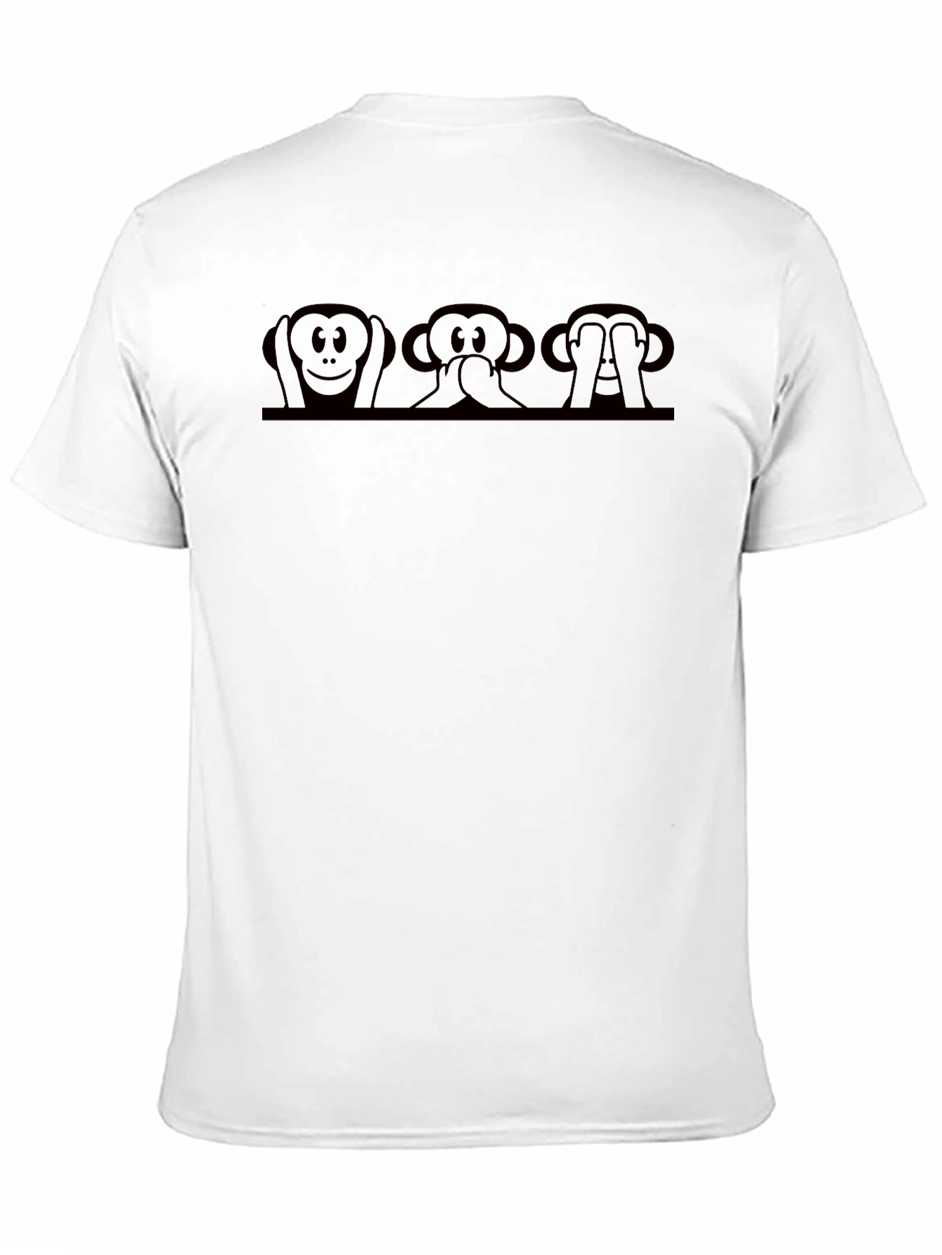 Hear Speak See No Evil Monkey Graphic Tee