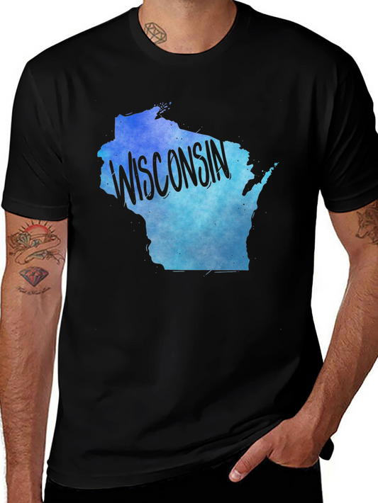 Wisconsin State Pride Tee - Gradient Design