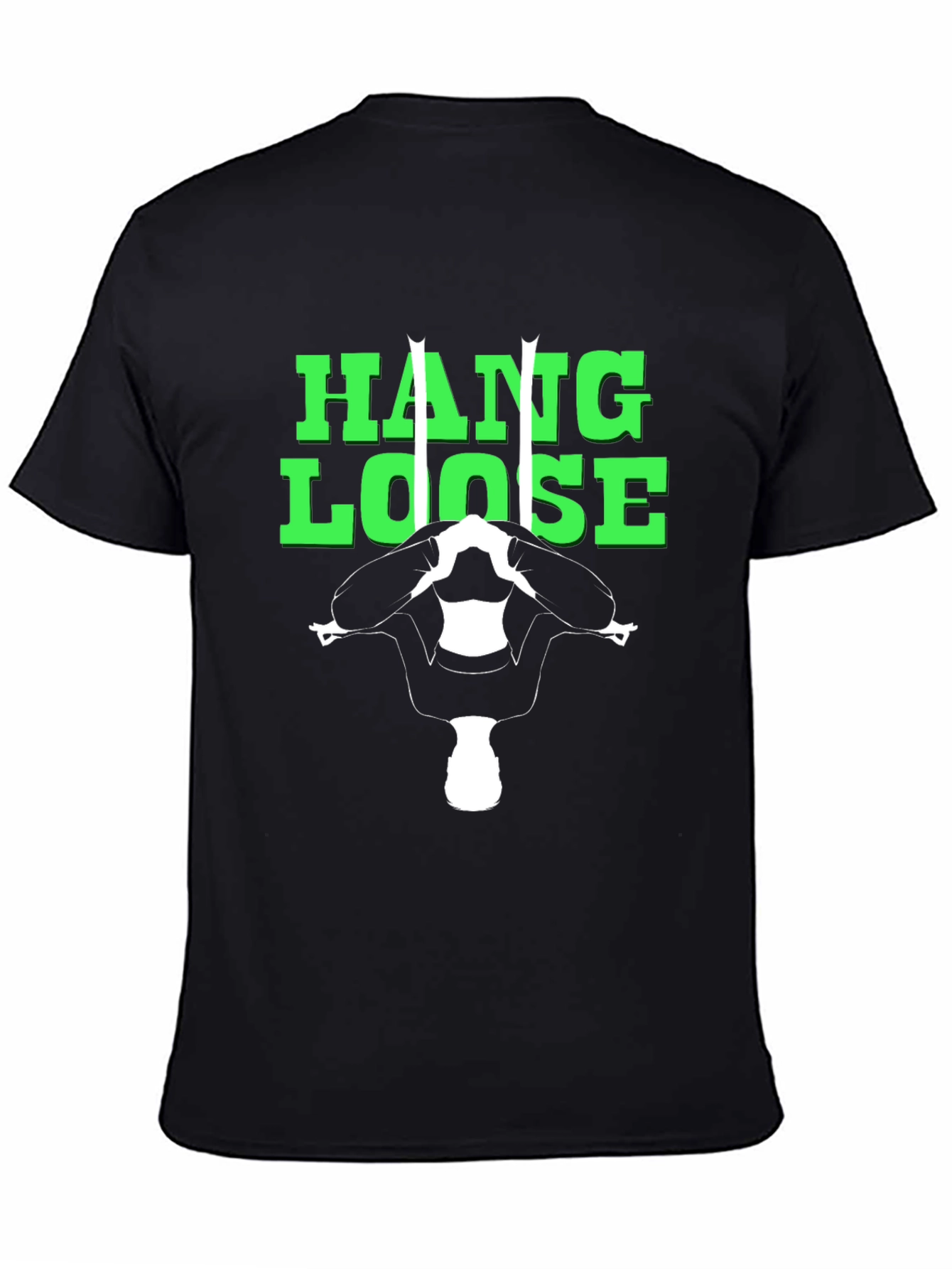 Hang Loose Gymnast Graphic Tee - Black
