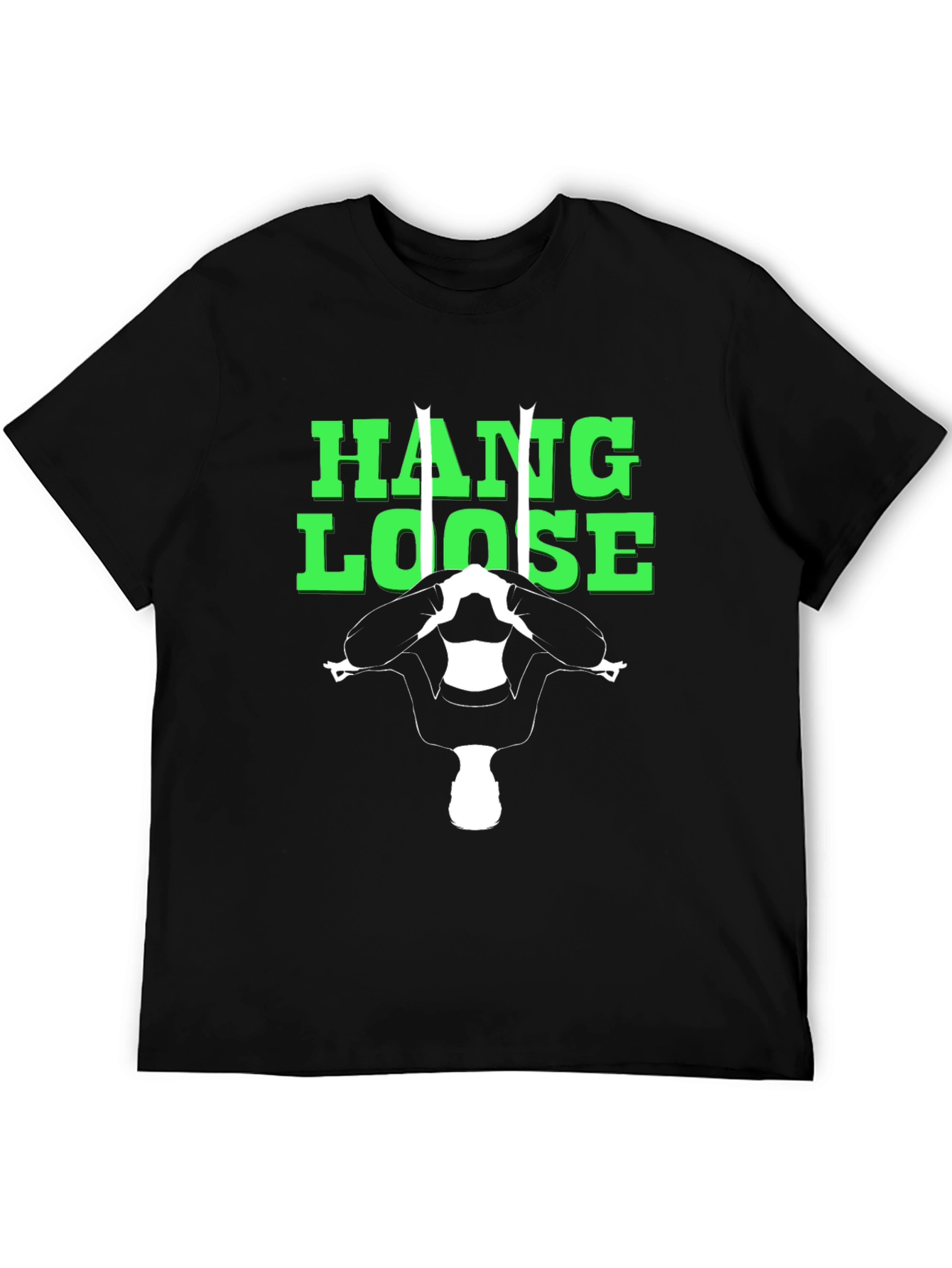 Hang Loose Gymnast Graphic Tee - Black