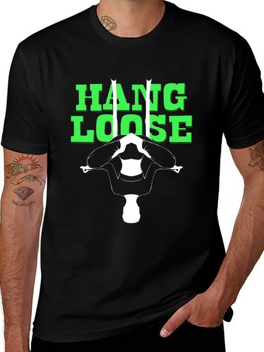 Hang Loose Gymnast Graphic Tee - Black