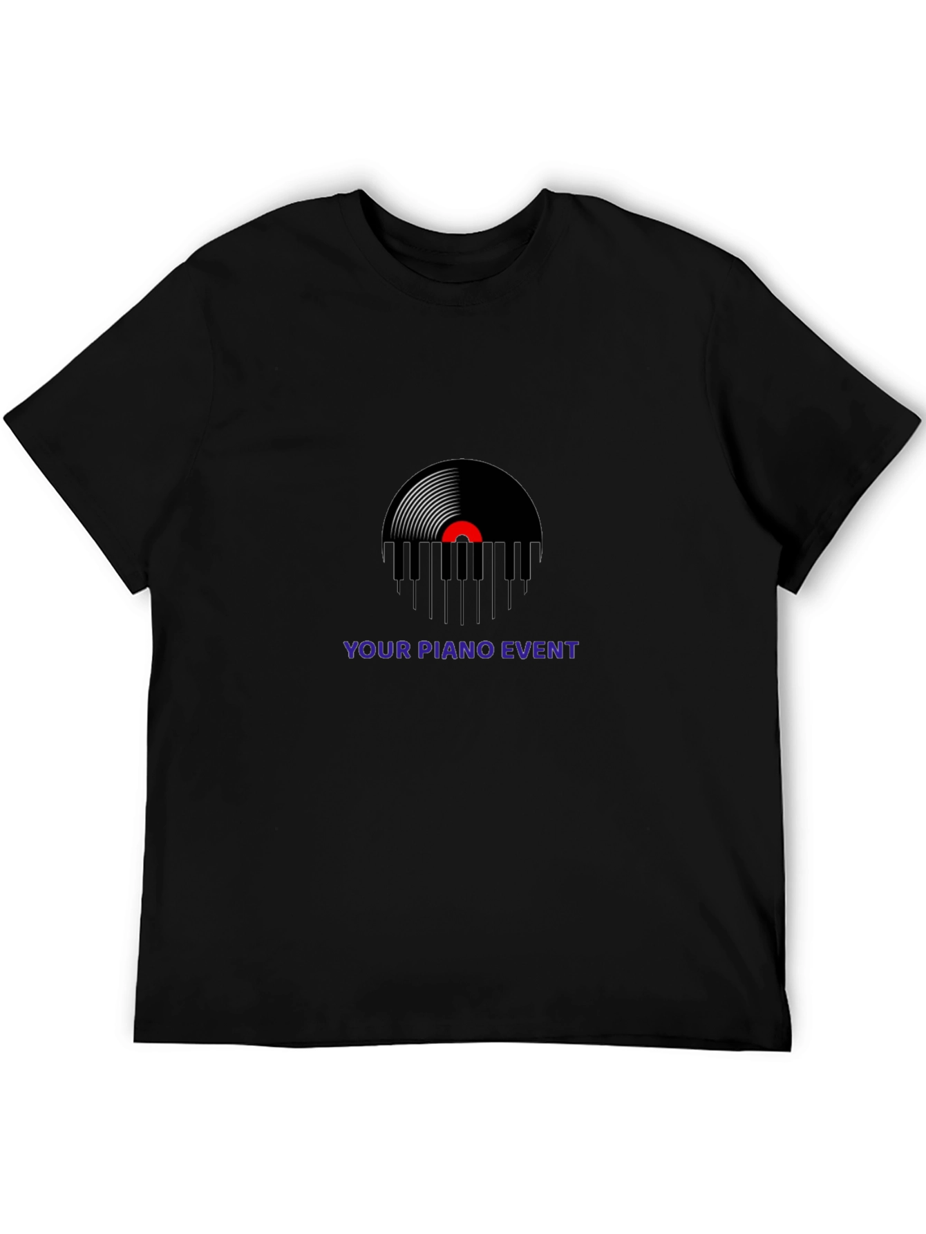 Your Piano Event Black Graphic T-Shirt