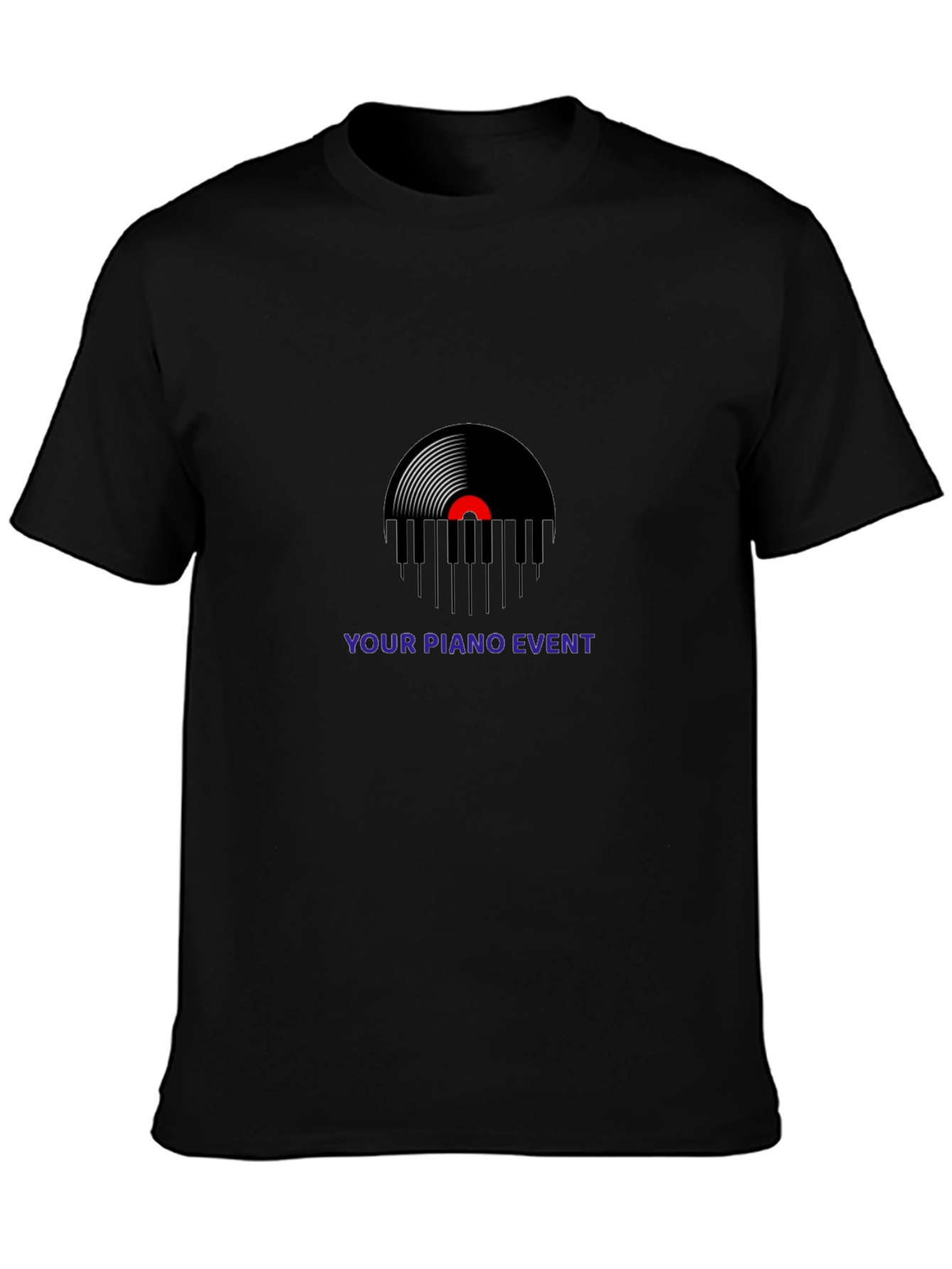 Your Piano Event Black Graphic T-Shirt