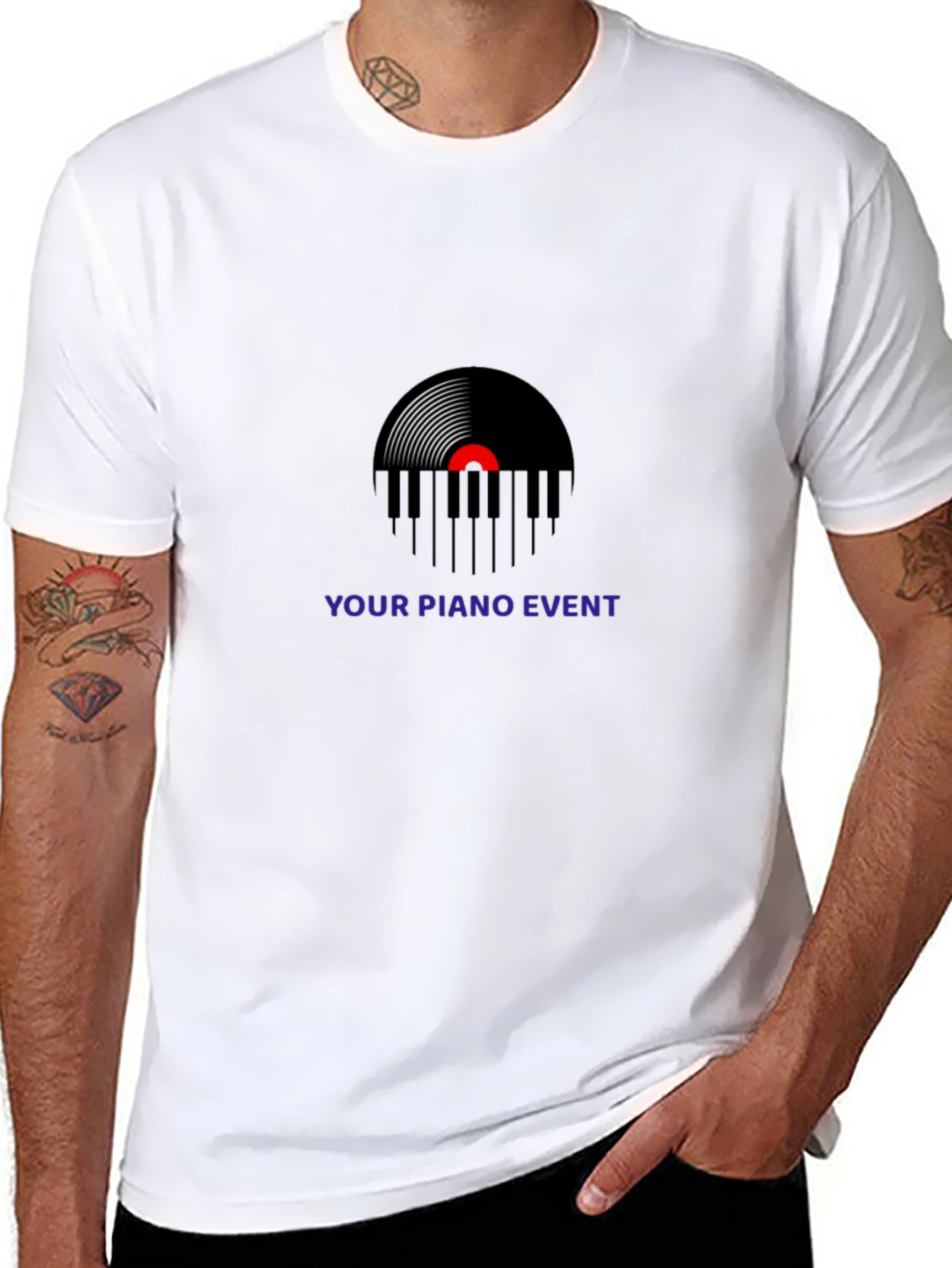 Your Piano Event Black Graphic T-Shirt