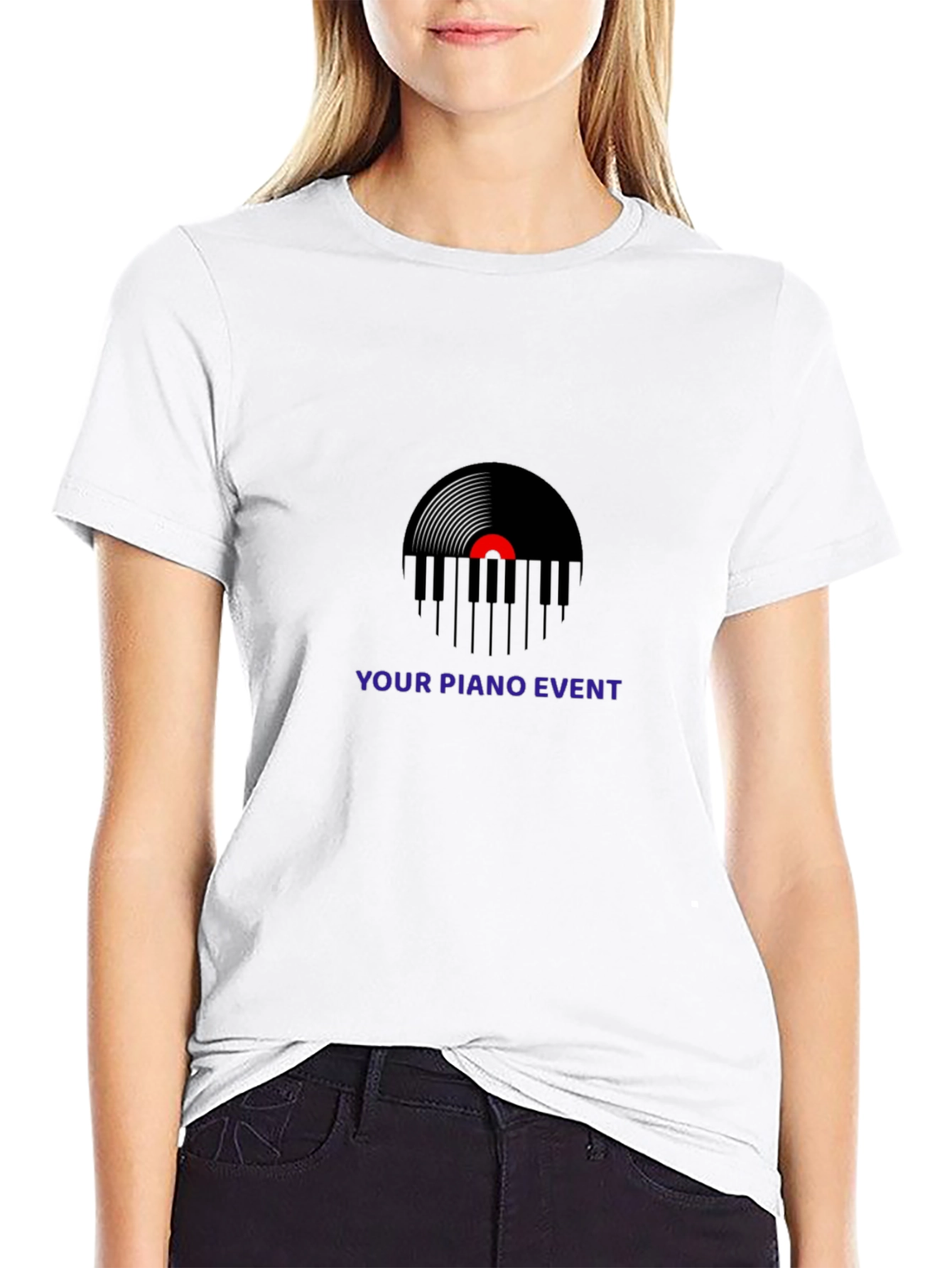 Your Piano Event Black Graphic T-Shirt