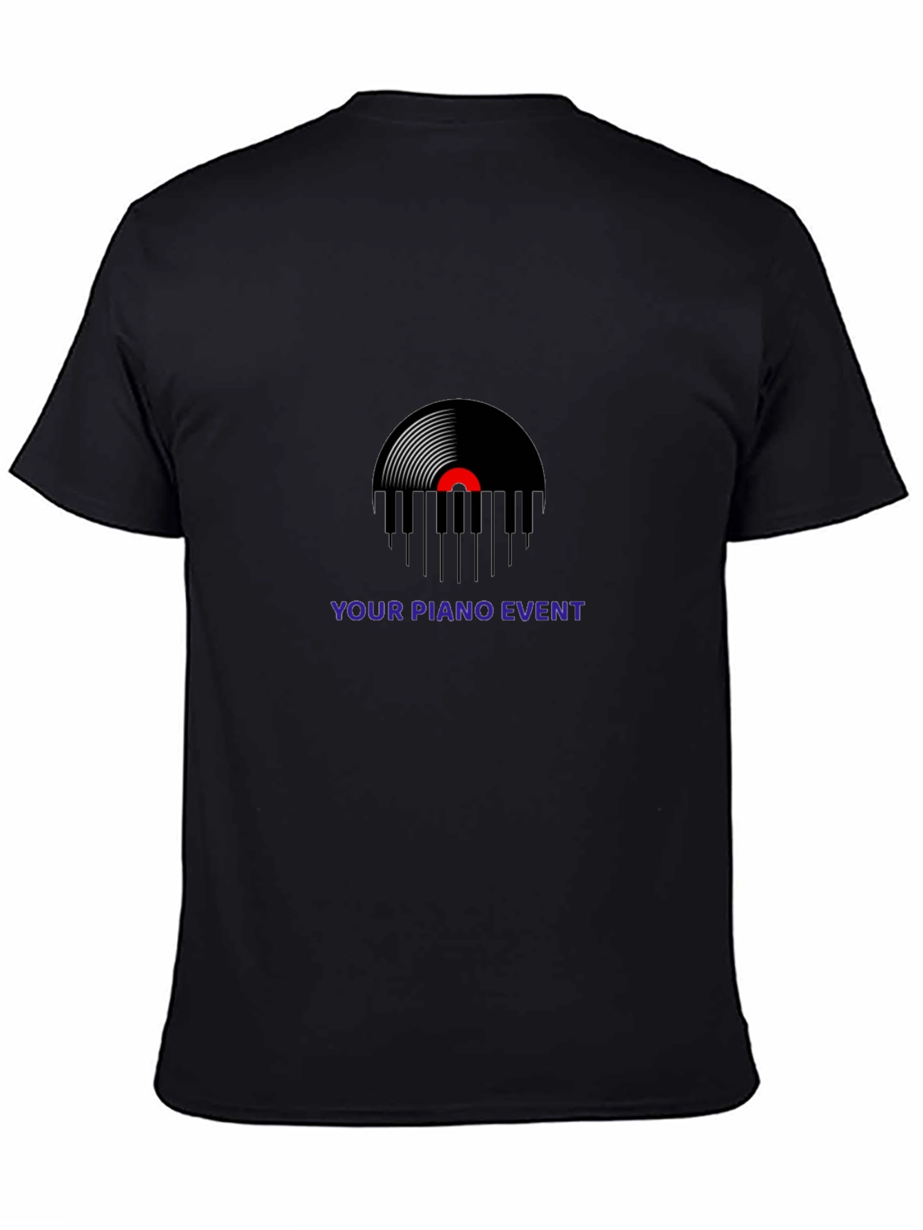 Your Piano Event Black Graphic T-Shirt
