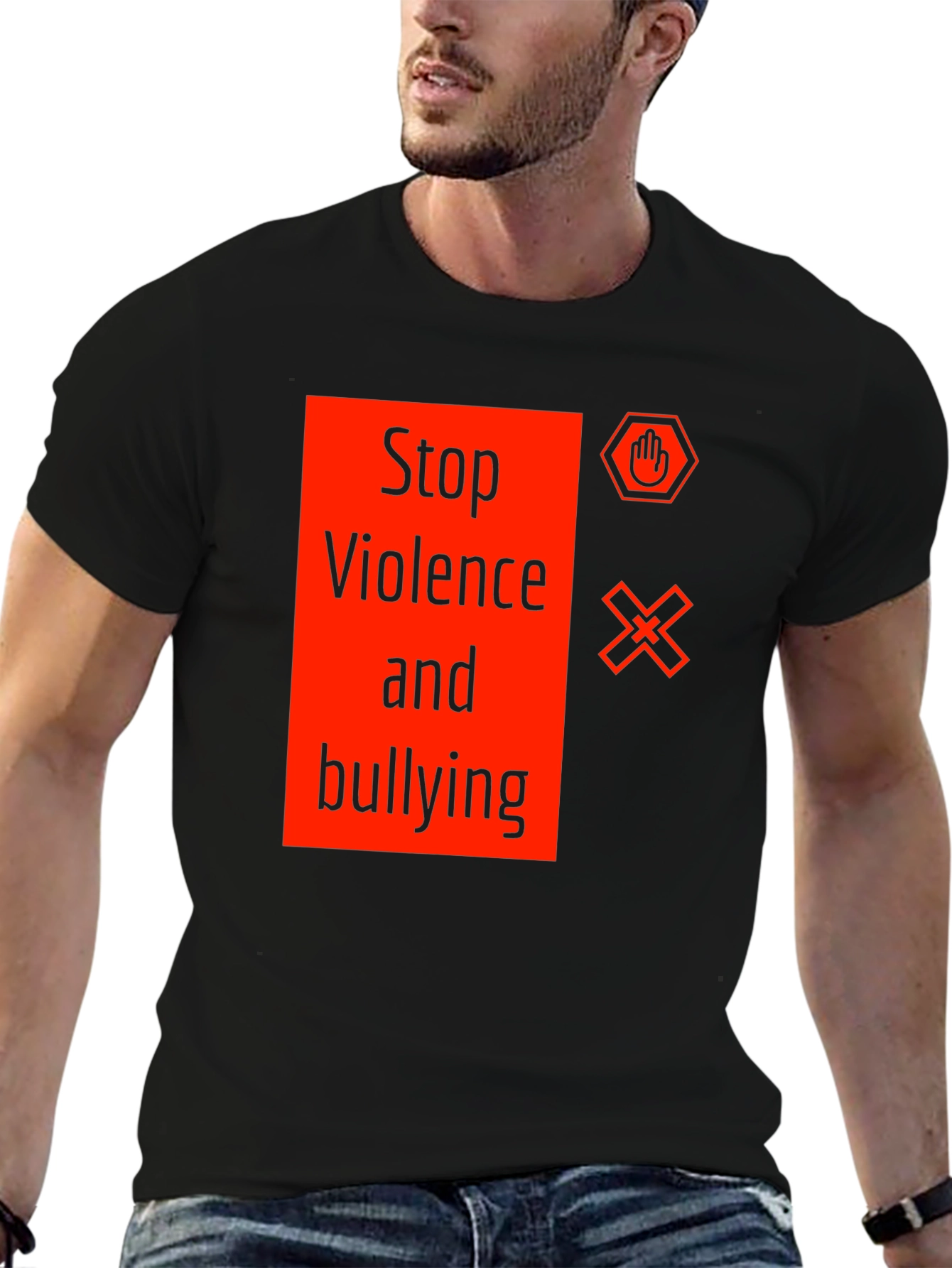 Stop Violence and Bullying Graphic Tee