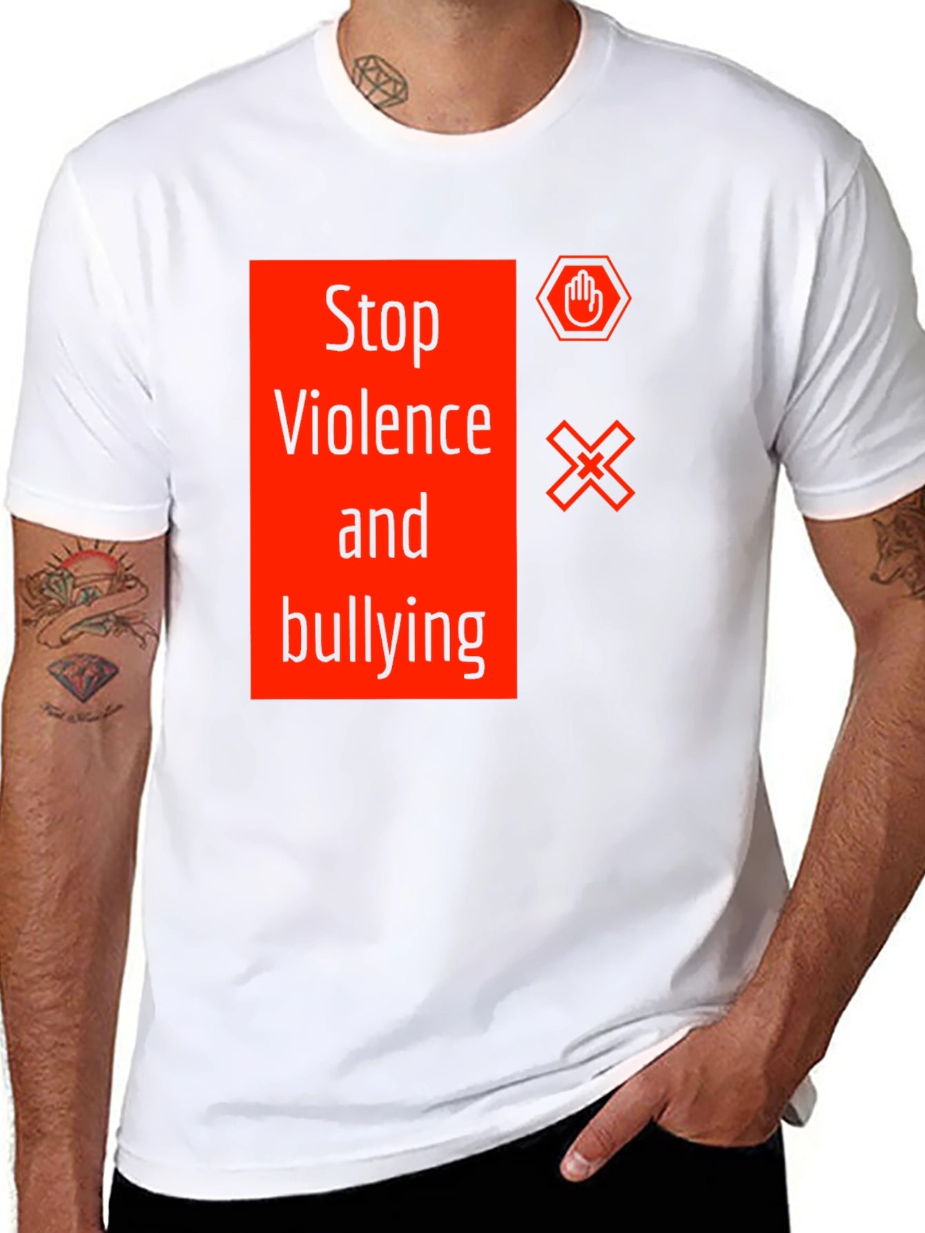 Stop Violence and Bullying Graphic Tee
