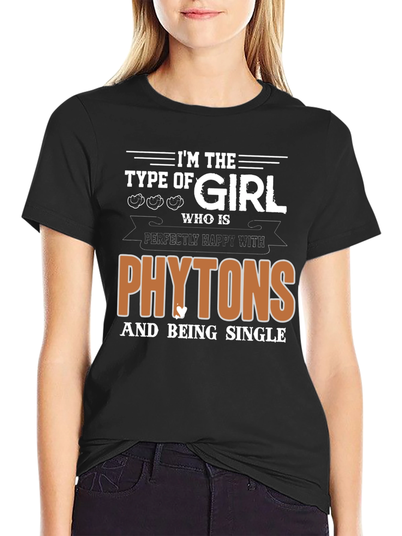Phytons & Single T-Shirt - Black Graphic Tee